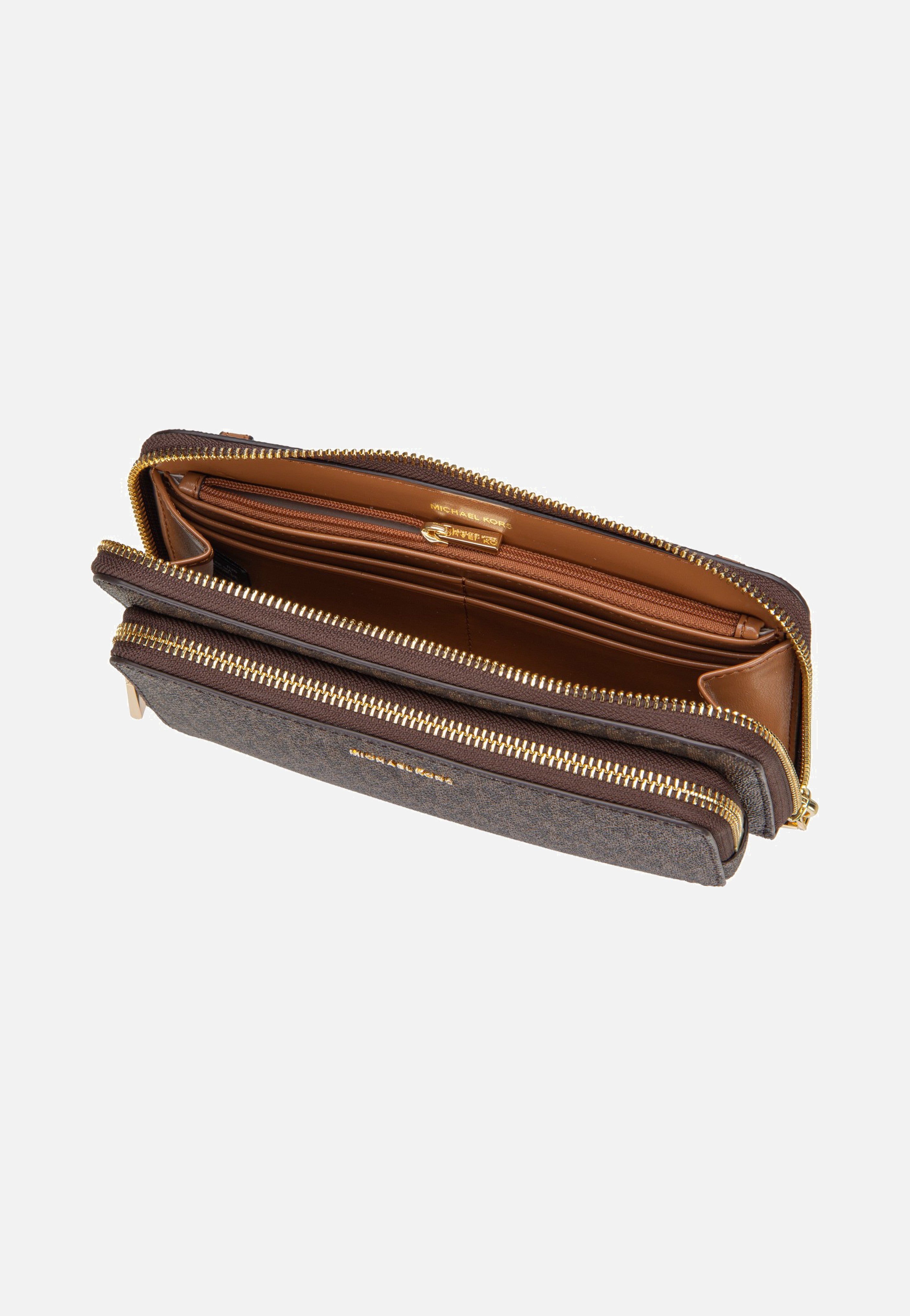 Michael Kors Jet Set LG Continental Xbody Brown/Acorn Evening Bag