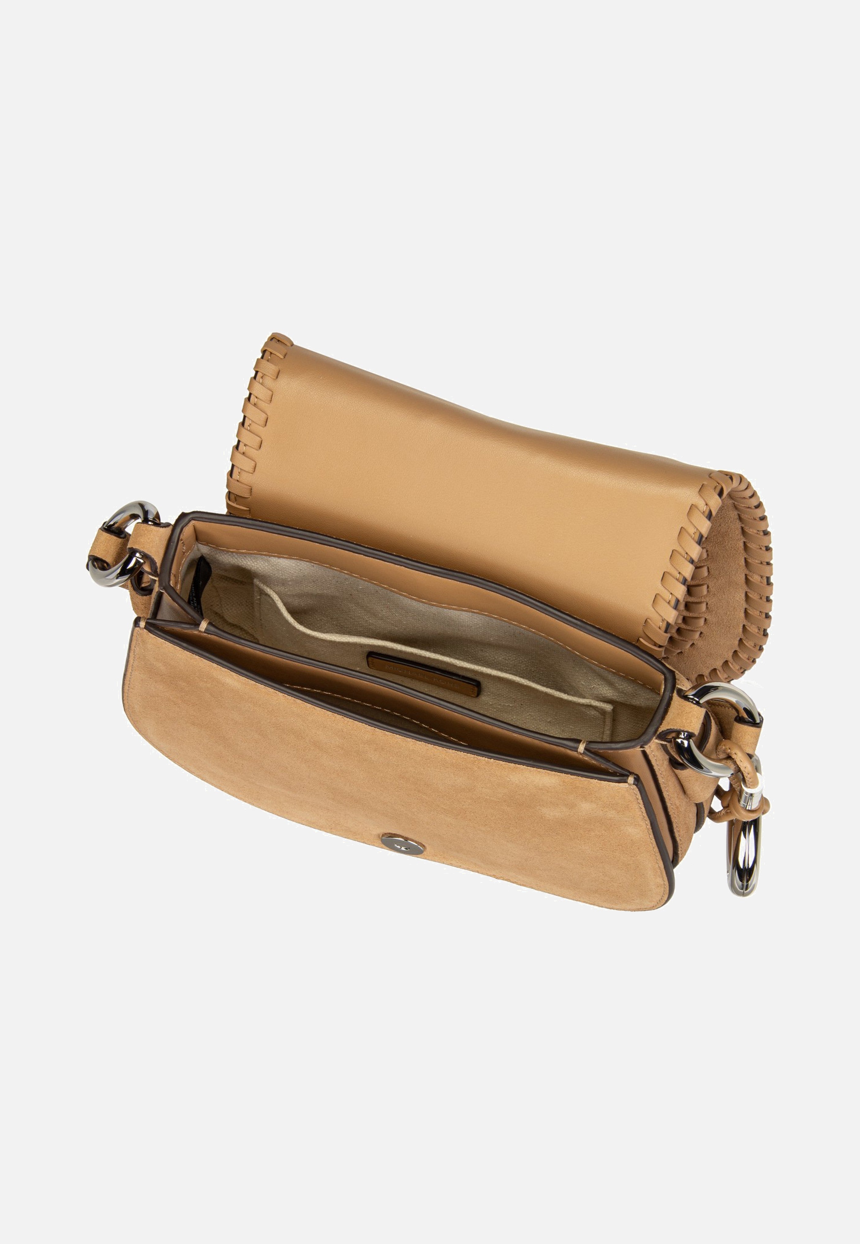 Michael Kors Josie MD Saddle Flap Peanut Saddle Bag