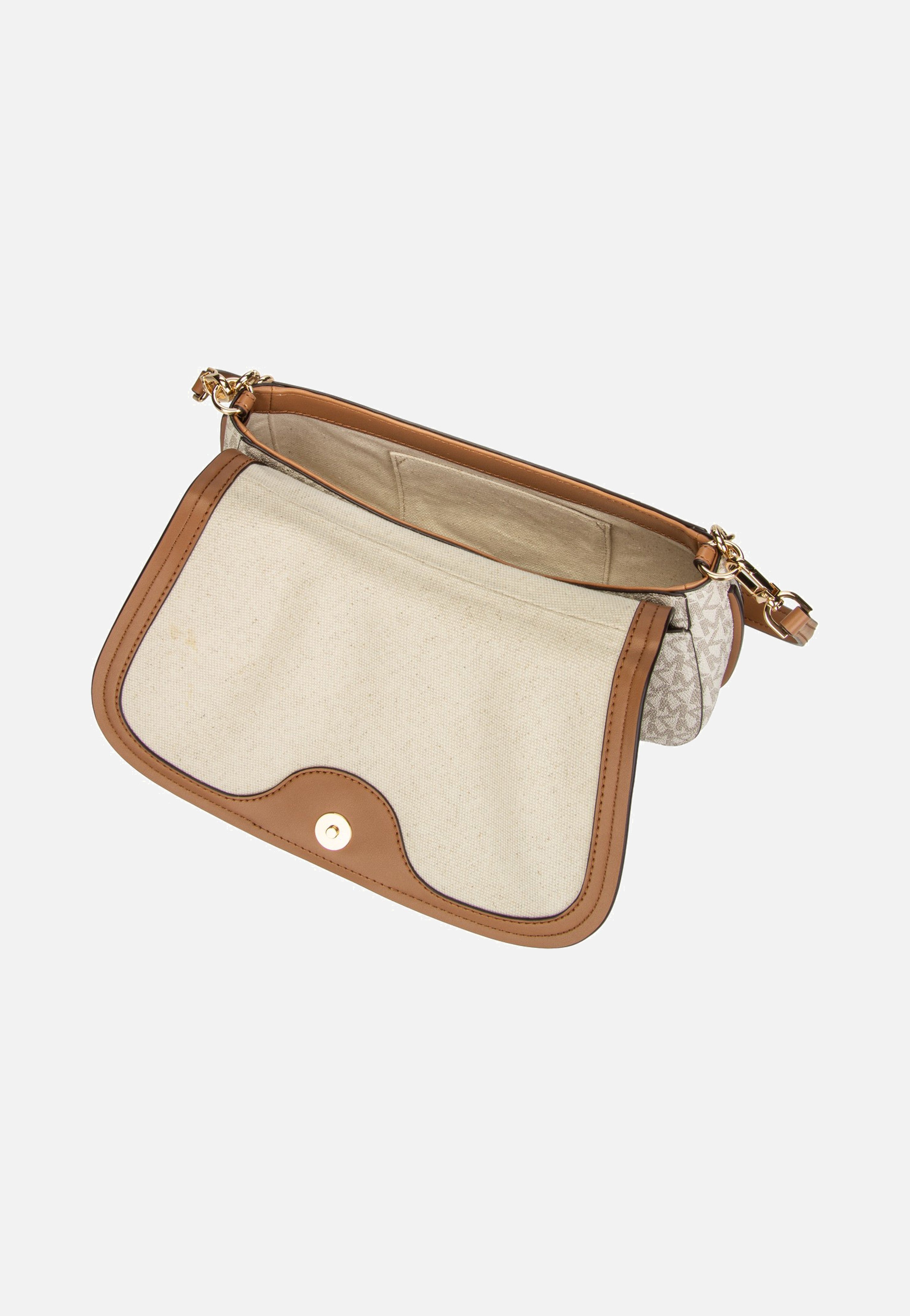 Michael Kors Nolita MD Chain Conv Vanilla/Acorn Schultertasche