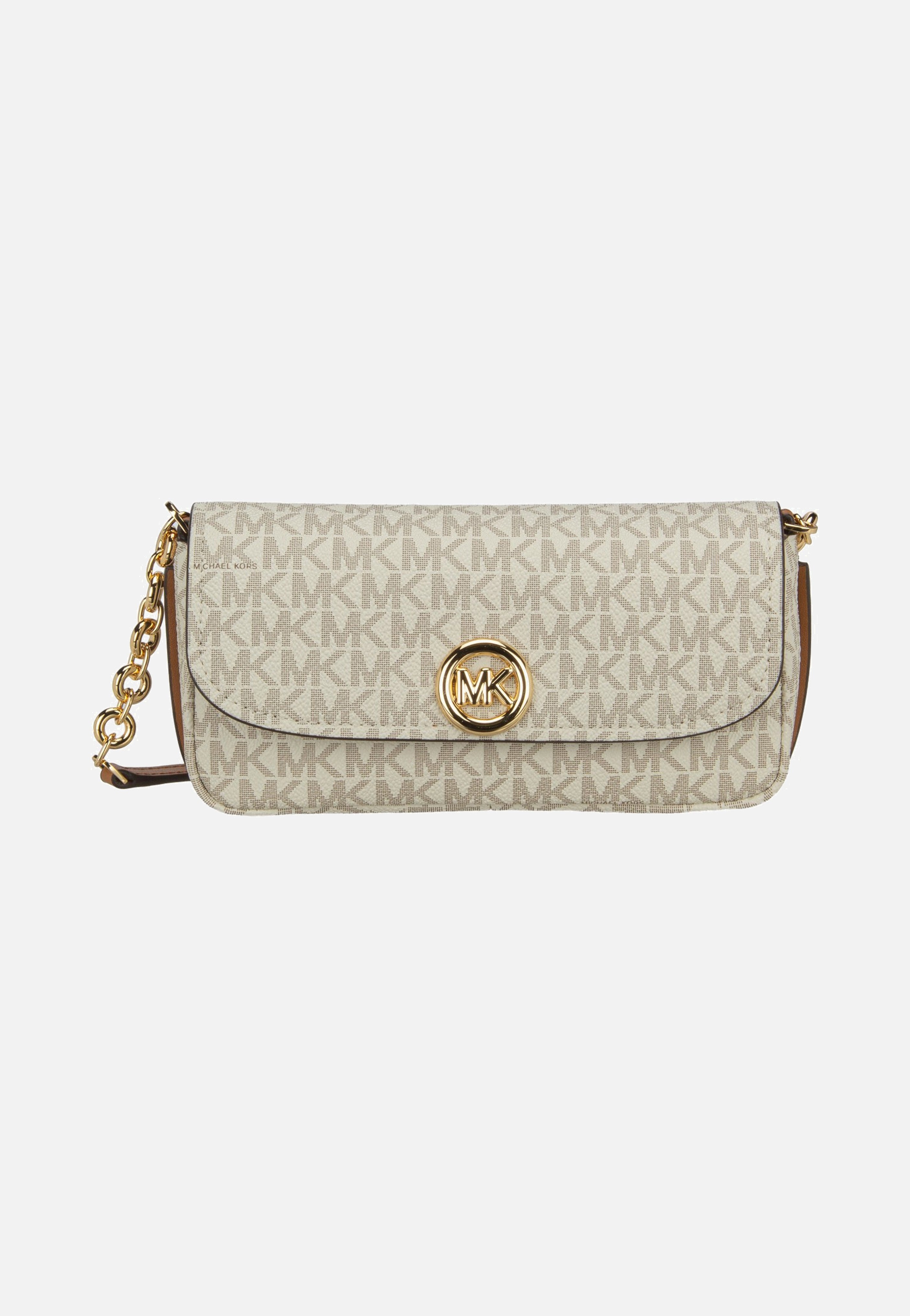 Michael Kors Nolita SM Flap Chain Xbody Vanilla/Acorn Umhängetasche