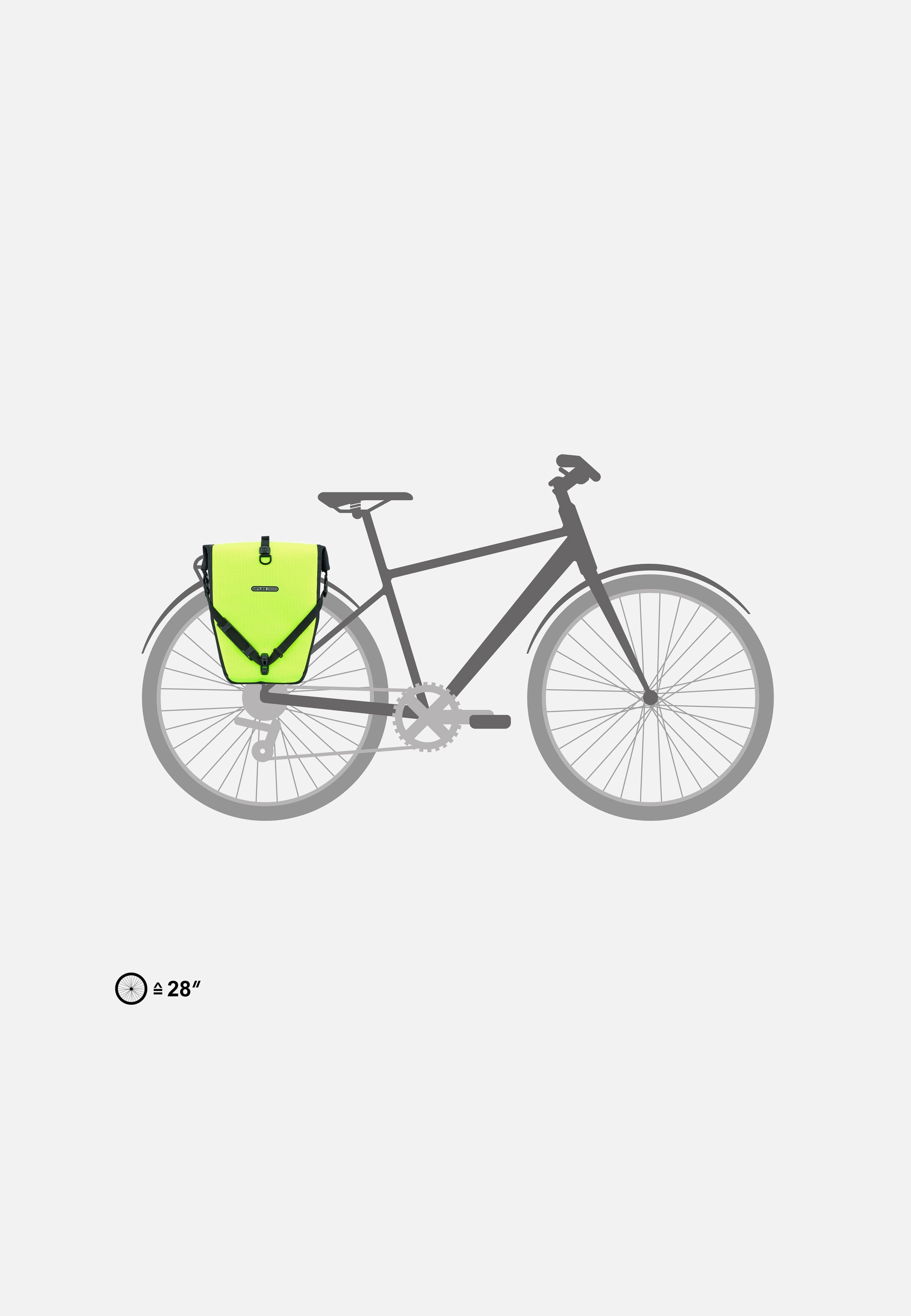 ORTLIEB - Back-Roller High Visibility Single QL2.1 Neongelb Schwarz Reflex - Bike Bag | Neutral-Image