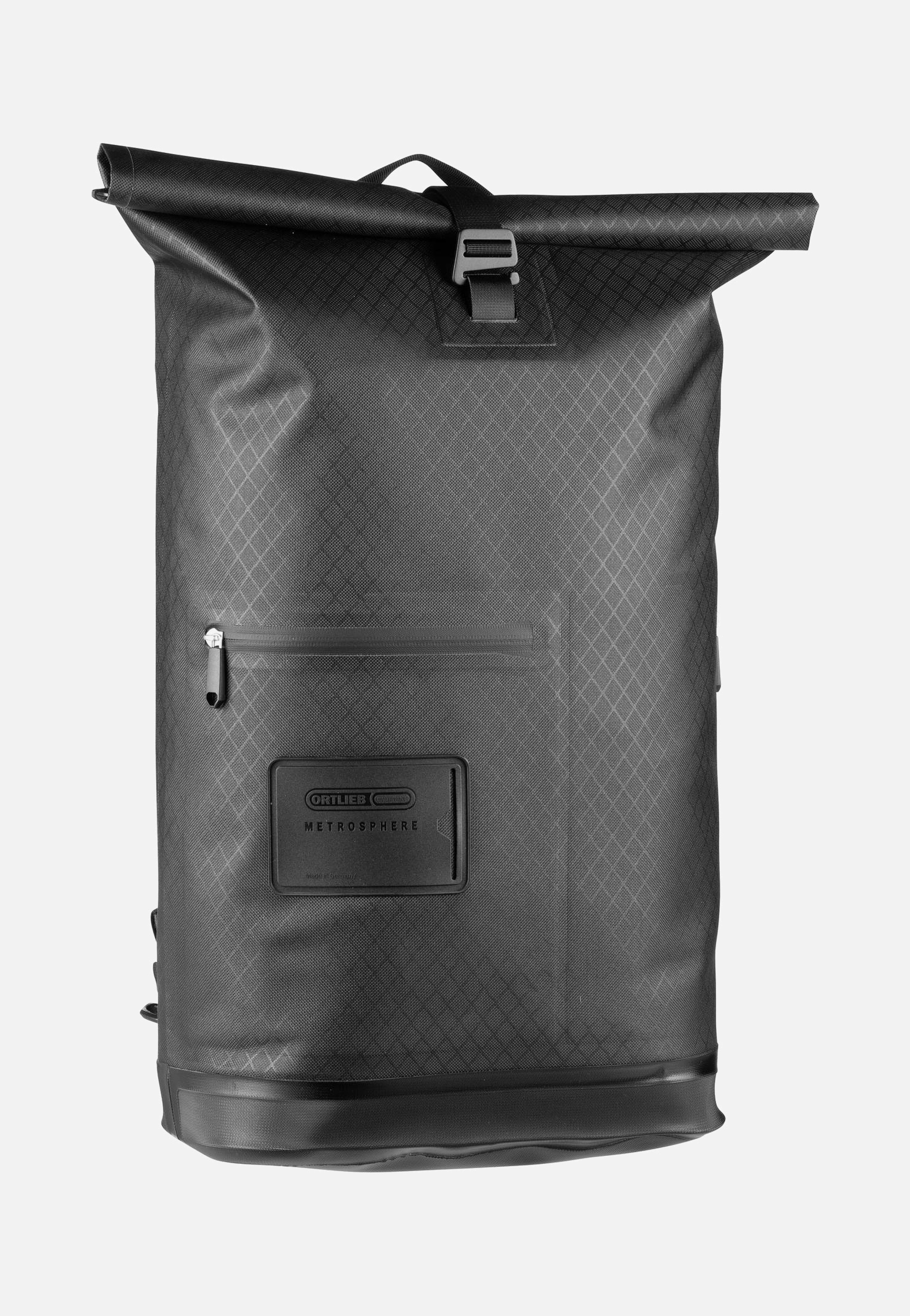 ORTLIEB - Daypack Metrosphere Black Embossed - Rolltop Backpack | Neutral-Image