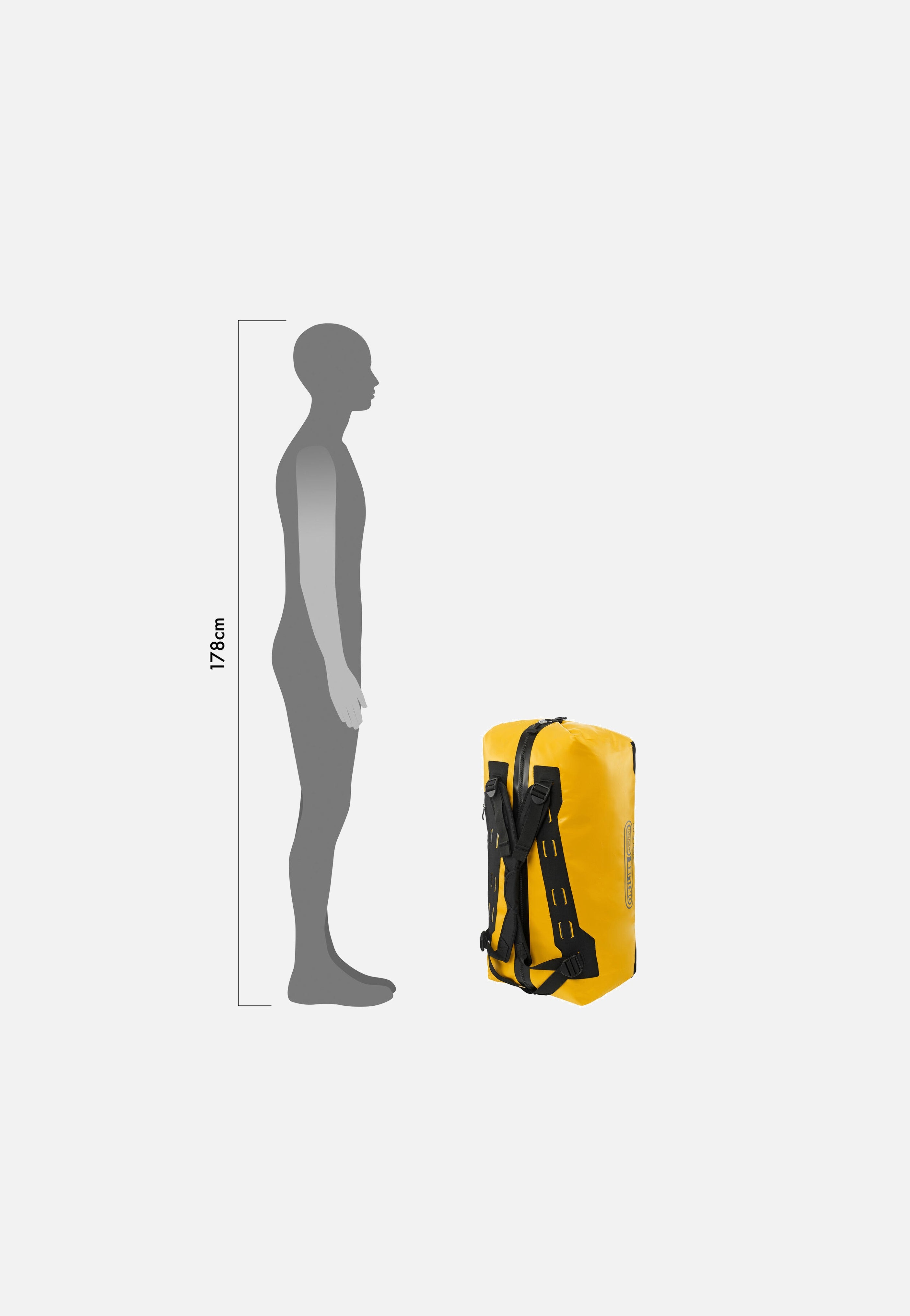 ORTLIEB - Duffle 85L Sonnengelb-Schwarz - Dufflebag | Neutral-Image