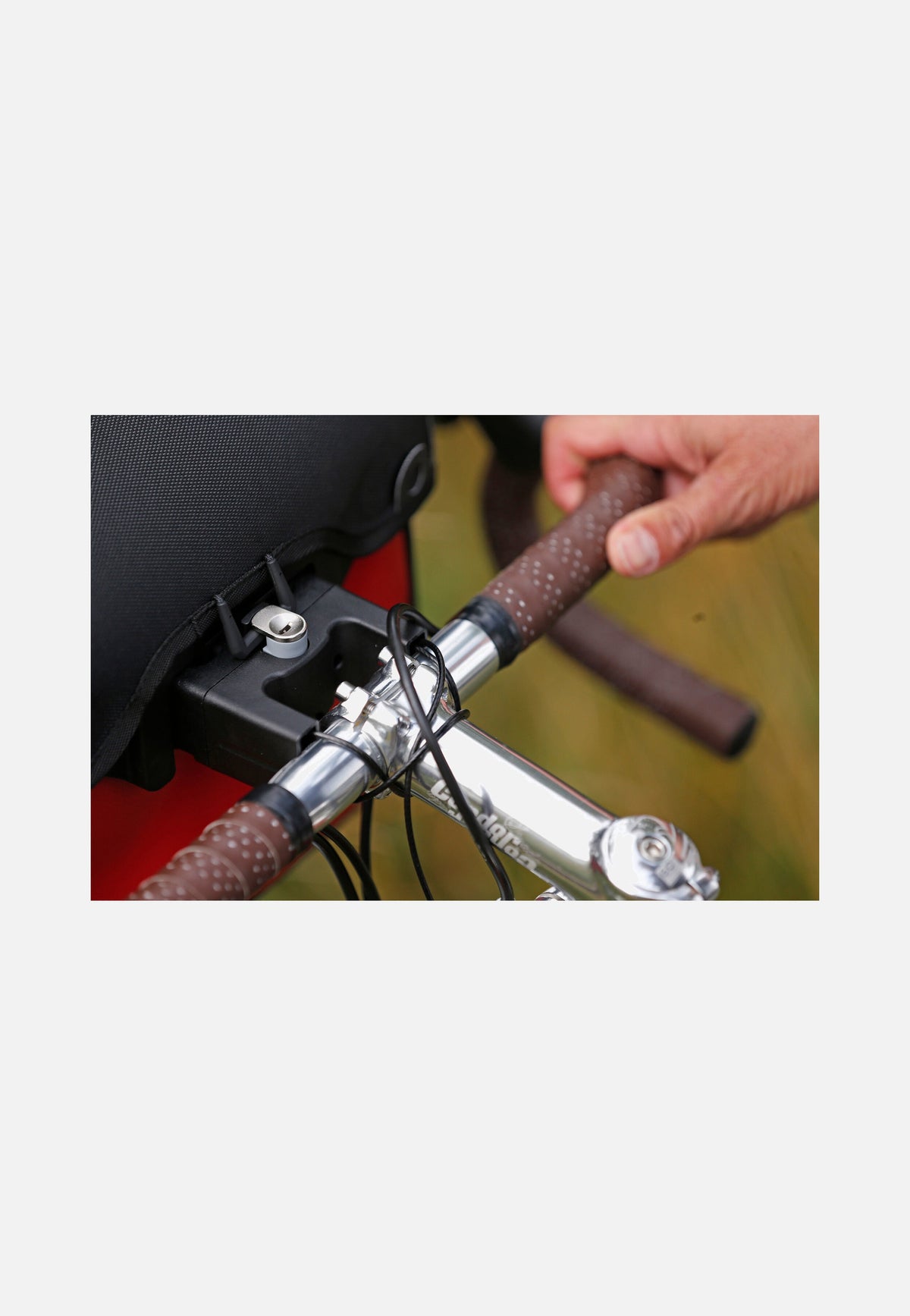 ORTLIEB Lenker Montageset mit Schloss Schwarz Accessories
