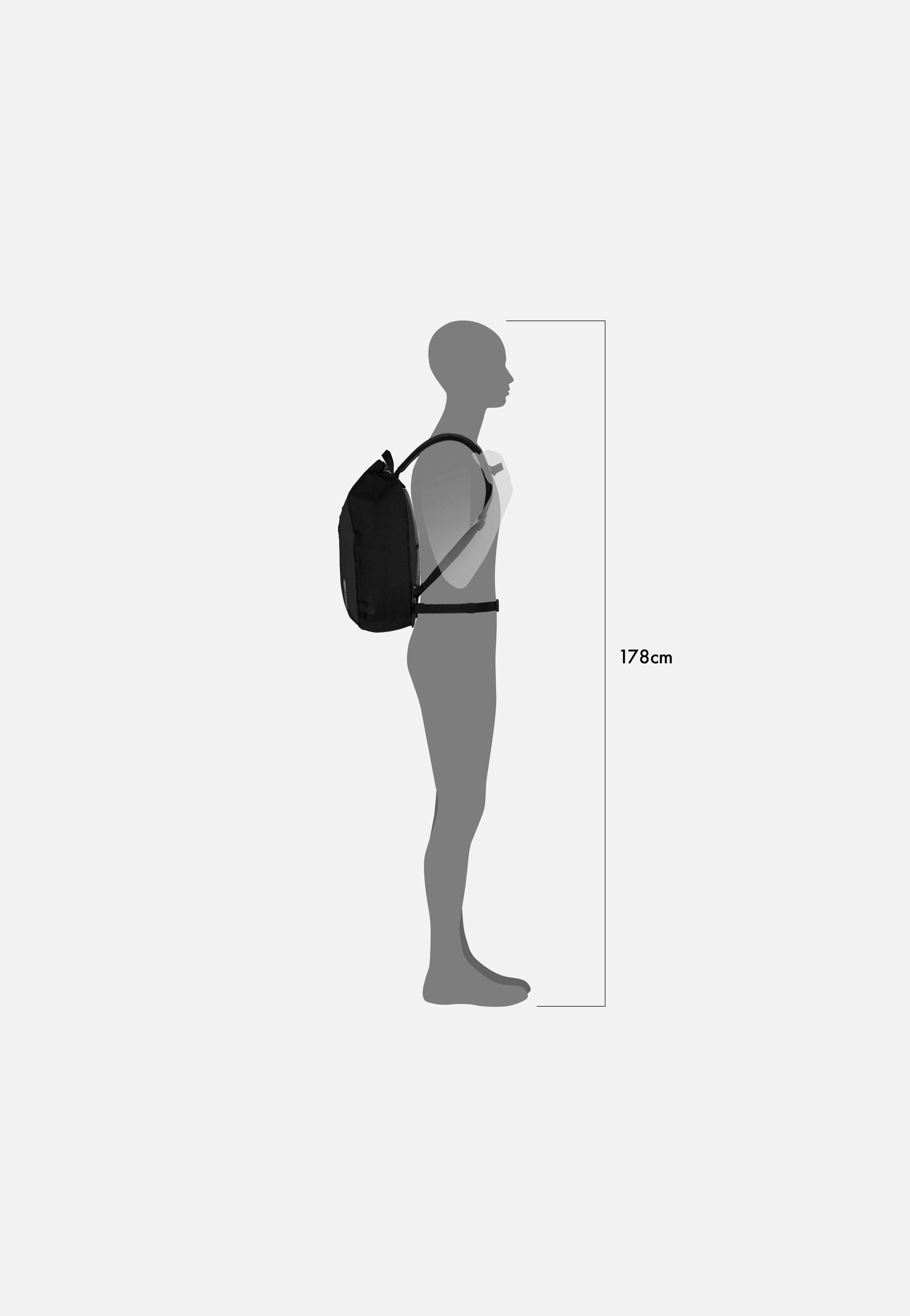 ORTLIEB - Velocity 17L Schwarz - Rolltop Backpack | Neutral-Image