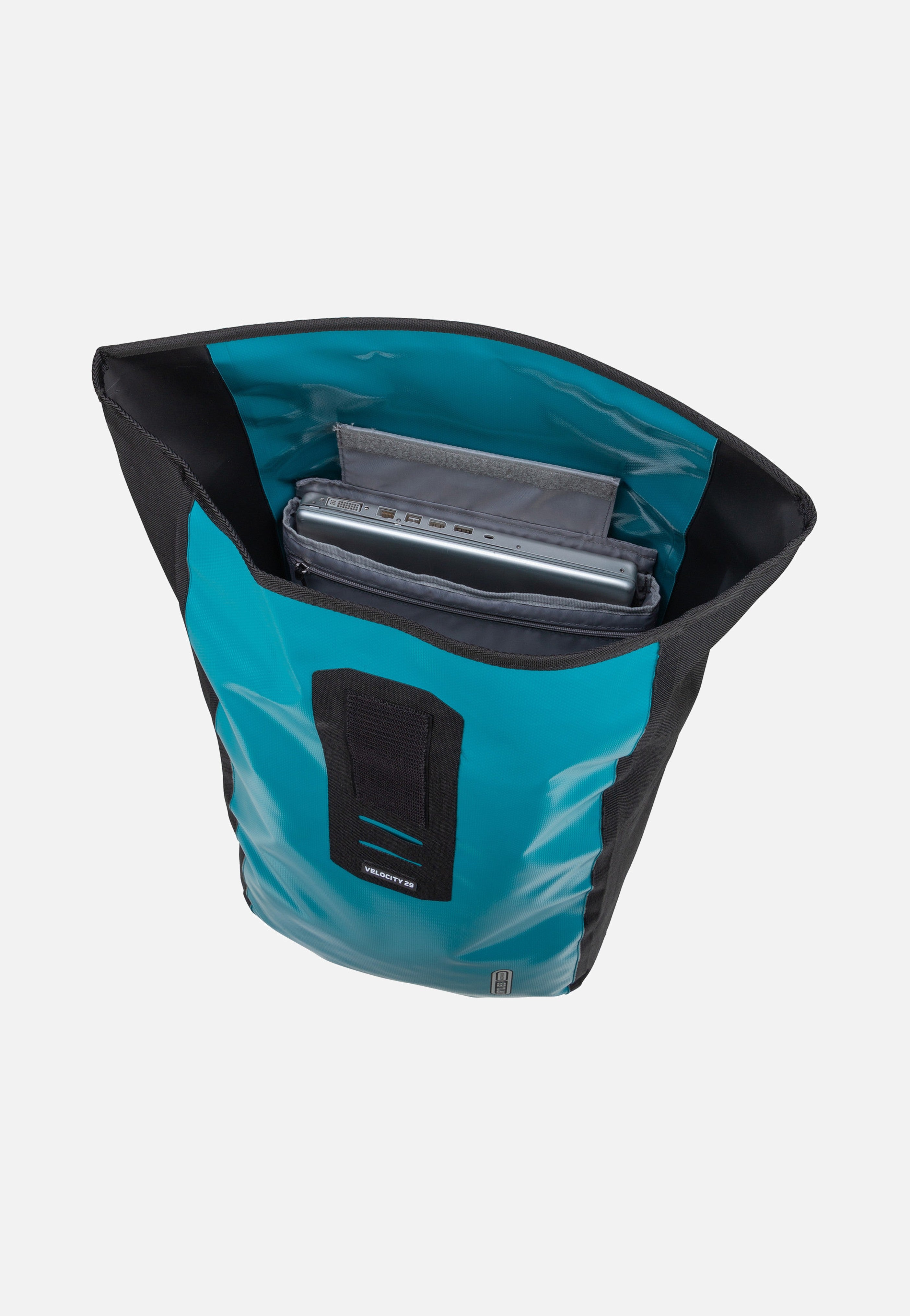 ORTLIEB - Velocity 29L Petrol Schwarz - Rolltop Backpack | Neutral-Image