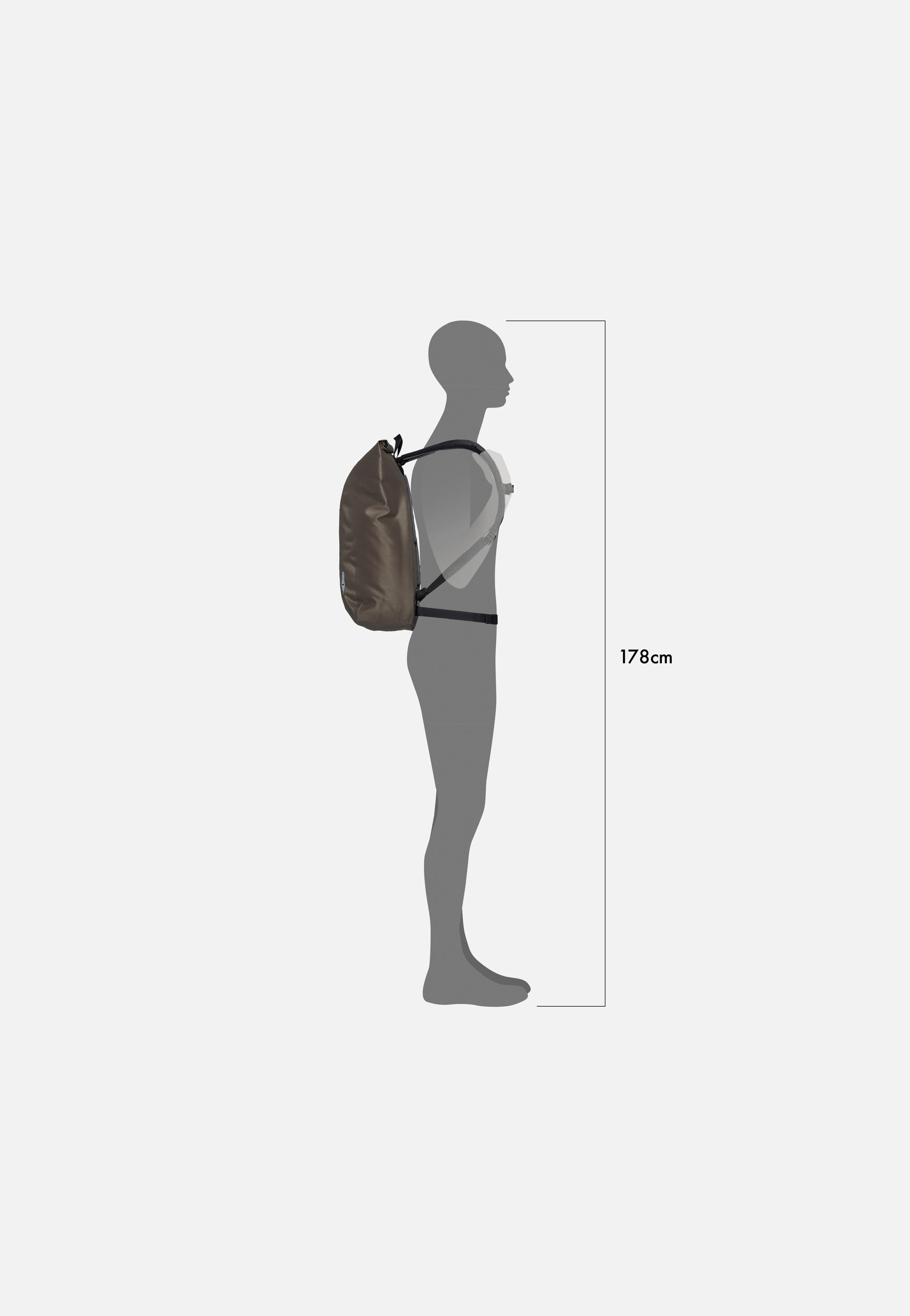 ORTLIEB - Velocity PS 23L Dark Sand - Rolltop Backpack | Neutral-Image