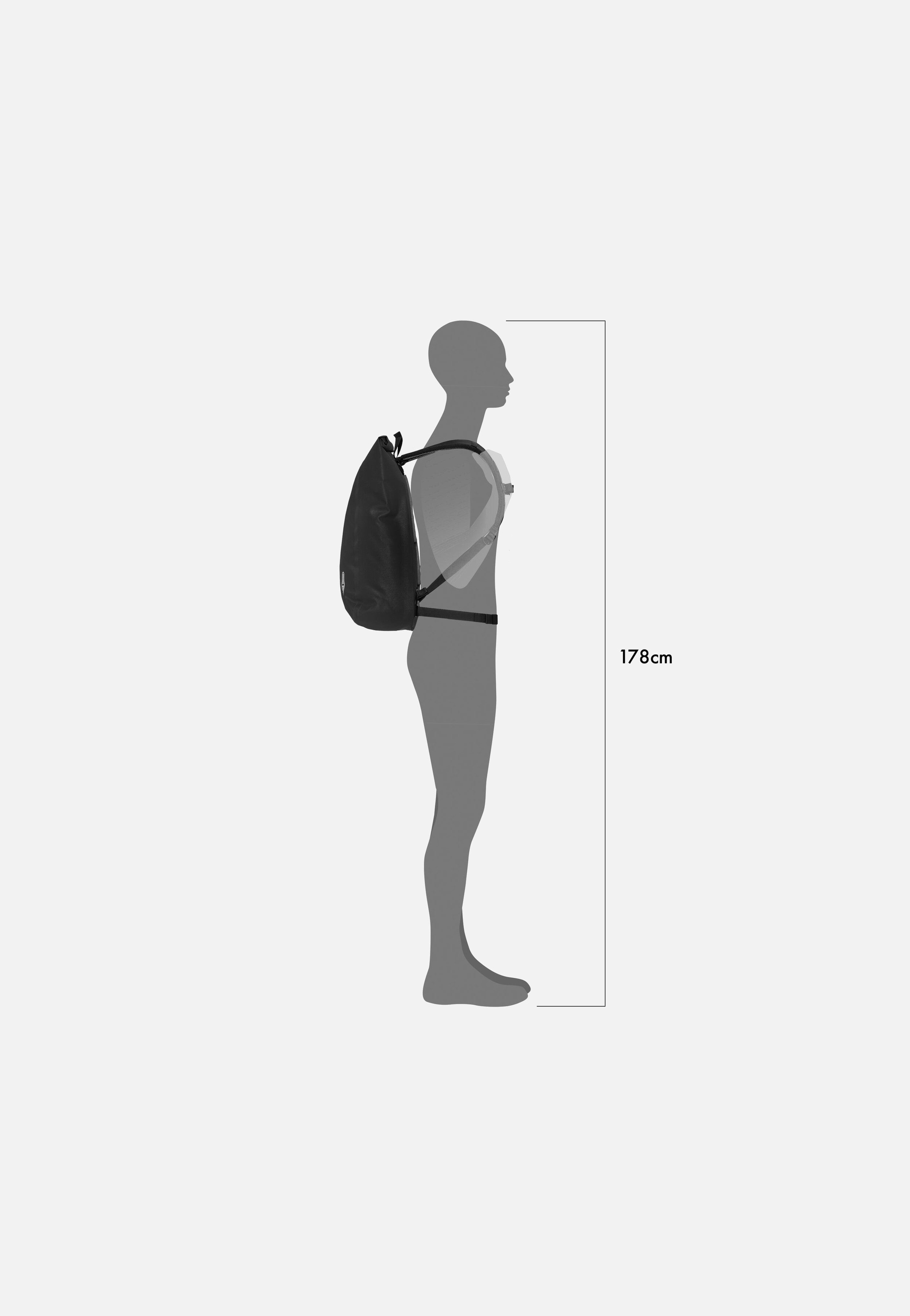 ORTLIEB - Velocity PS 23L Schwarz - Rolltop Backpack | Neutral-Image