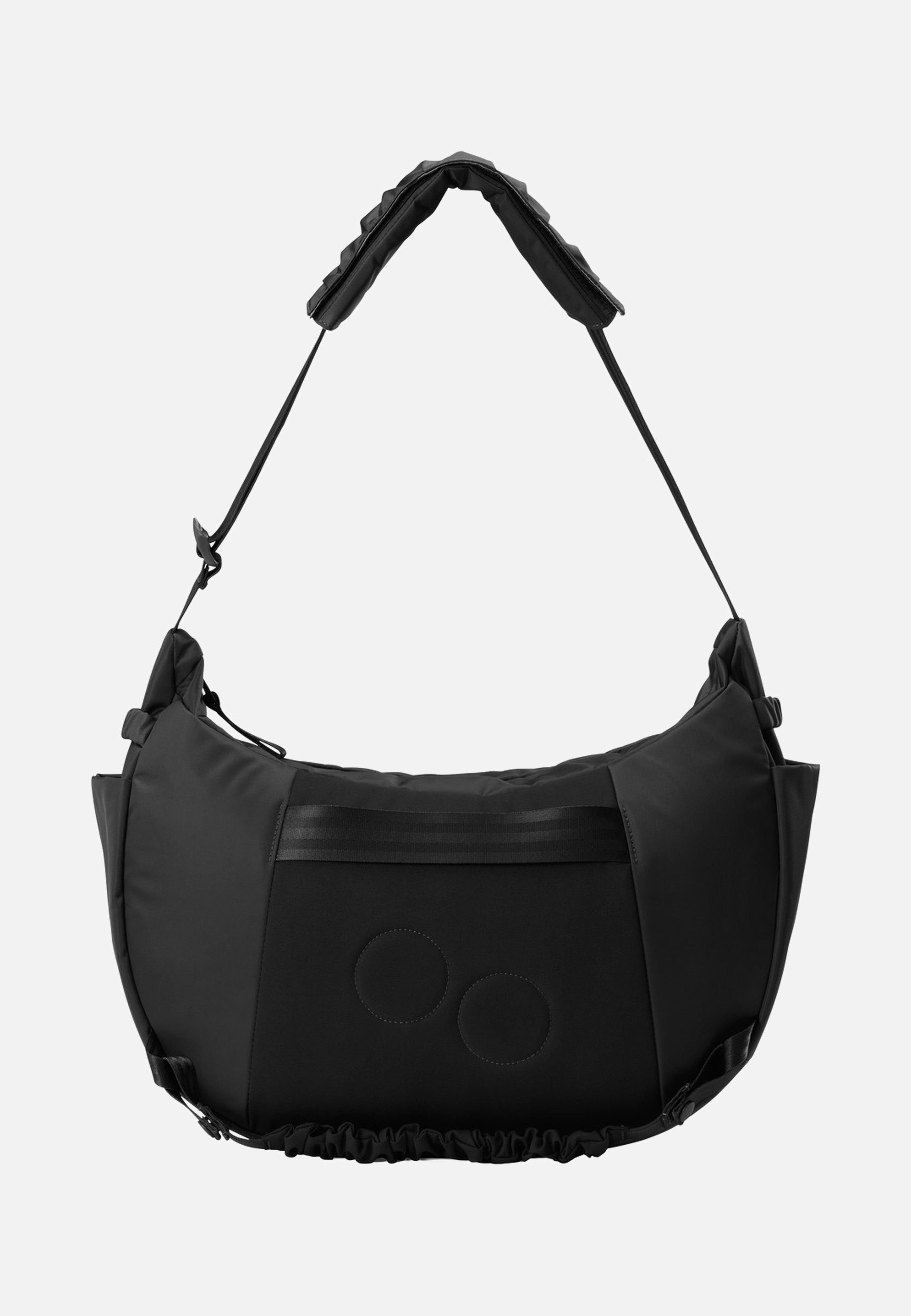 pinqponq Krumm Large Changeant Glazed Black Hobo Bag