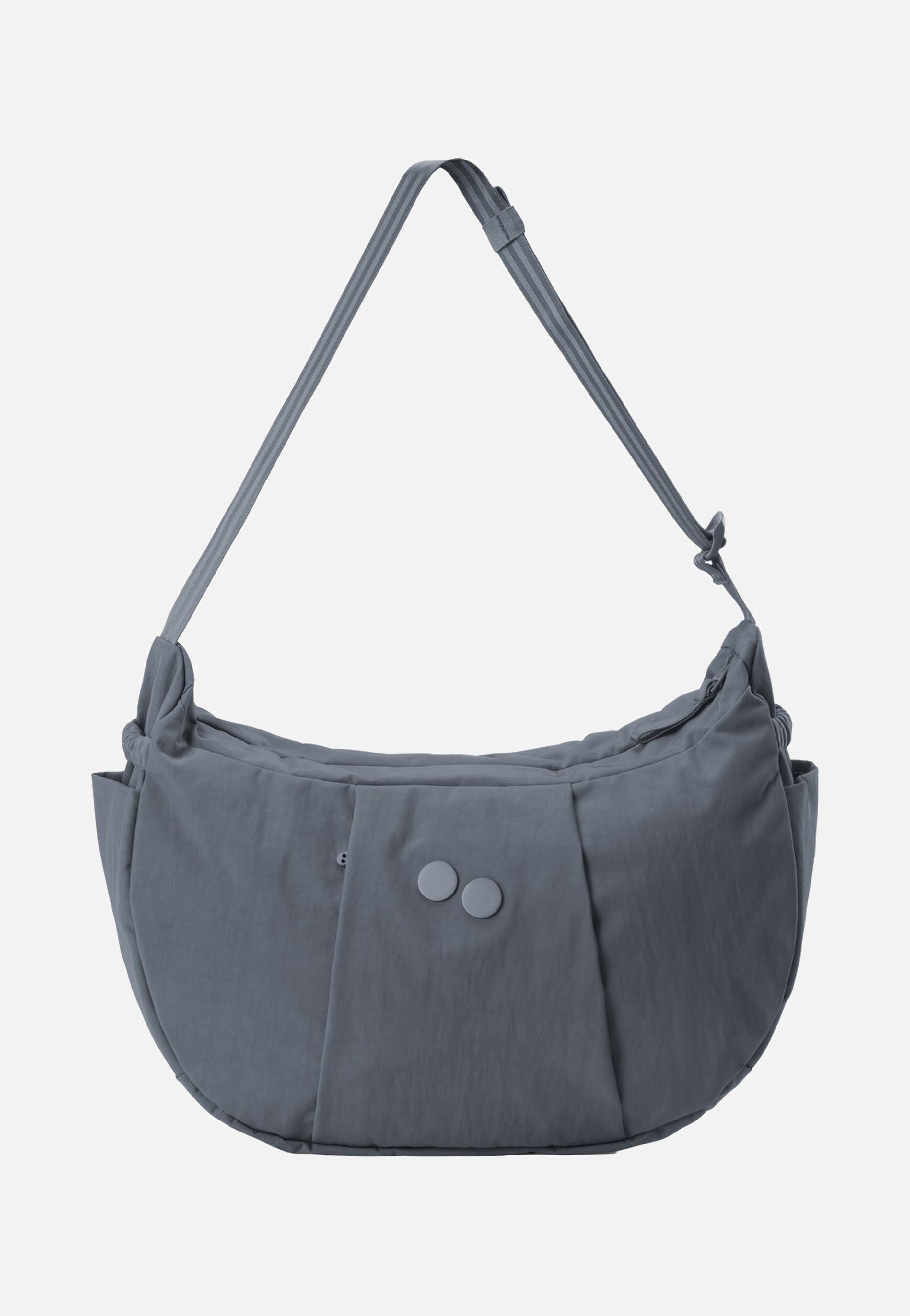 pinqponq Krumm Large Crinkle Grey Hobo Bag