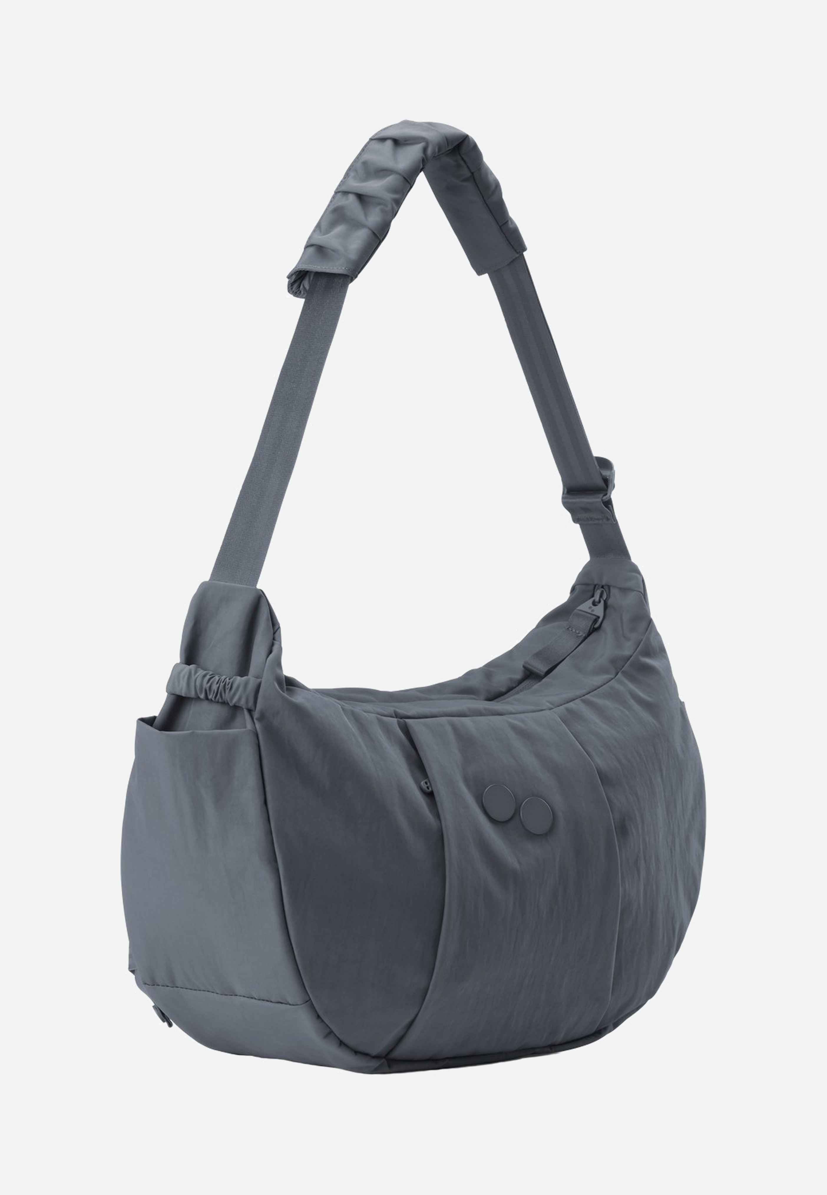 pinqponq Krumm Large Crinkle Grey Hobo Bag