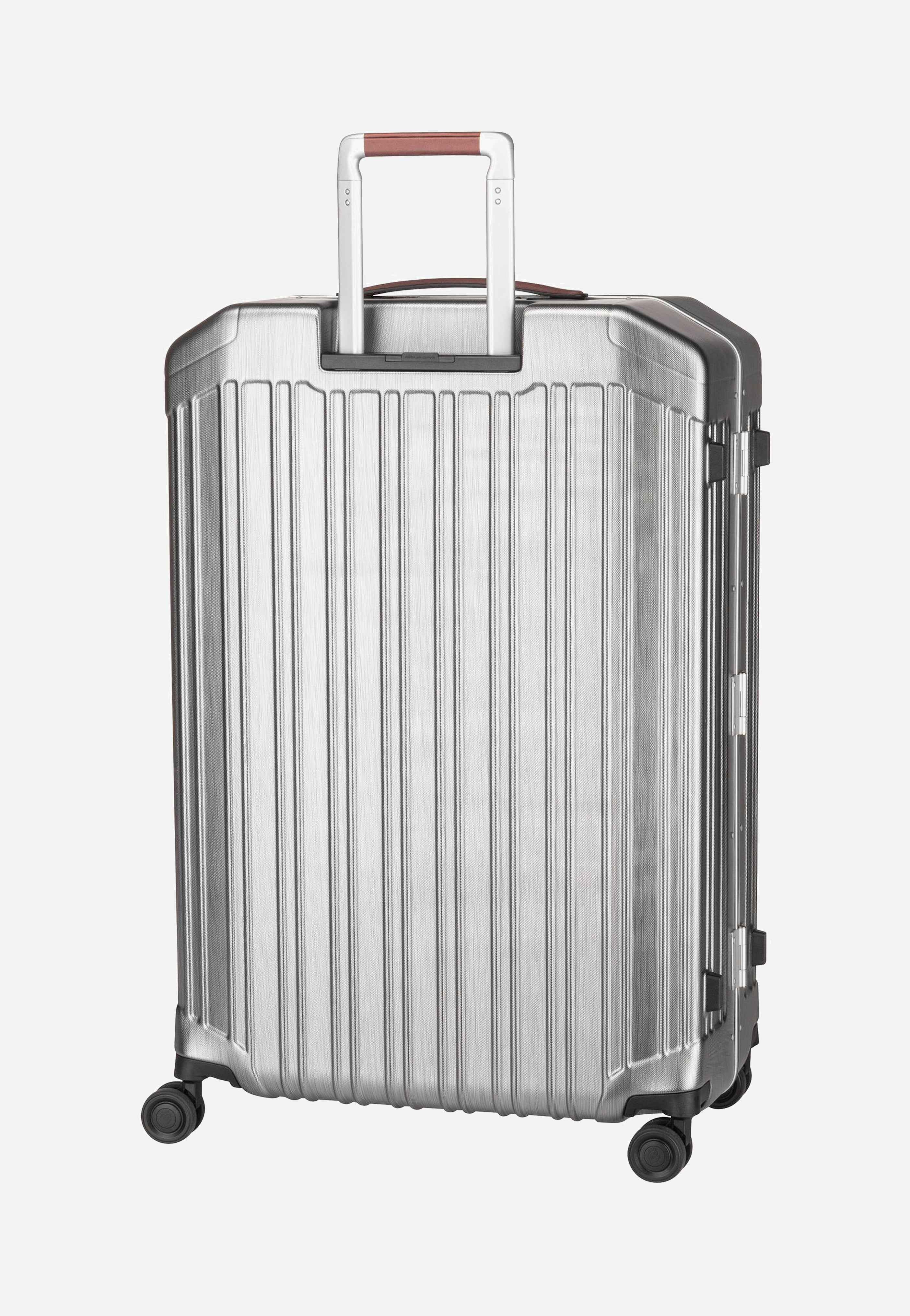 Piquadro - PQ-LM Big Spinner 4428 Nero-Cuoio - Suitcase | Neutral-Image
