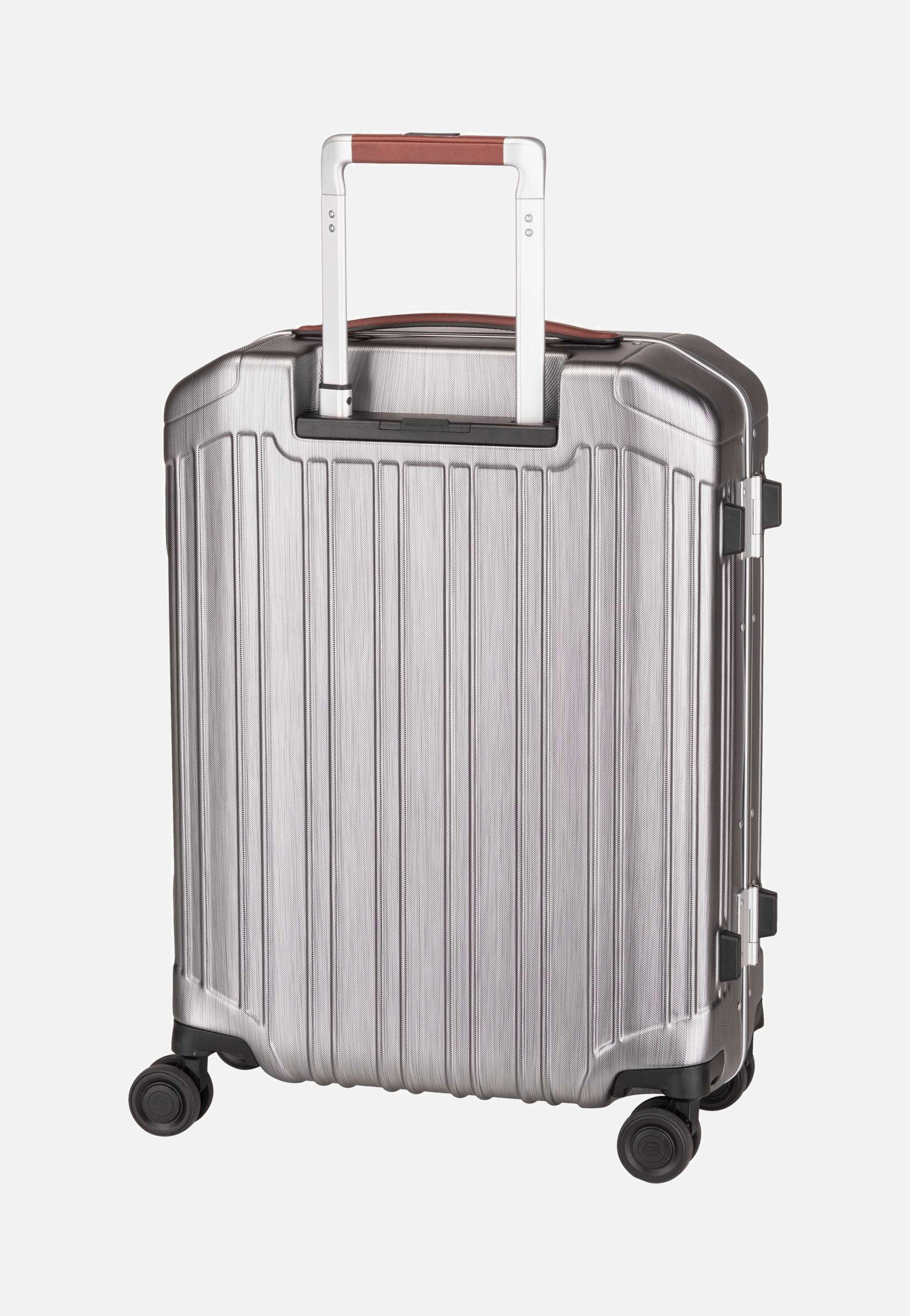Piquadro - PQ-LM Slim Cabin Spinner 4425 Nero-Cuoio - Suitcase | Neutral-Image