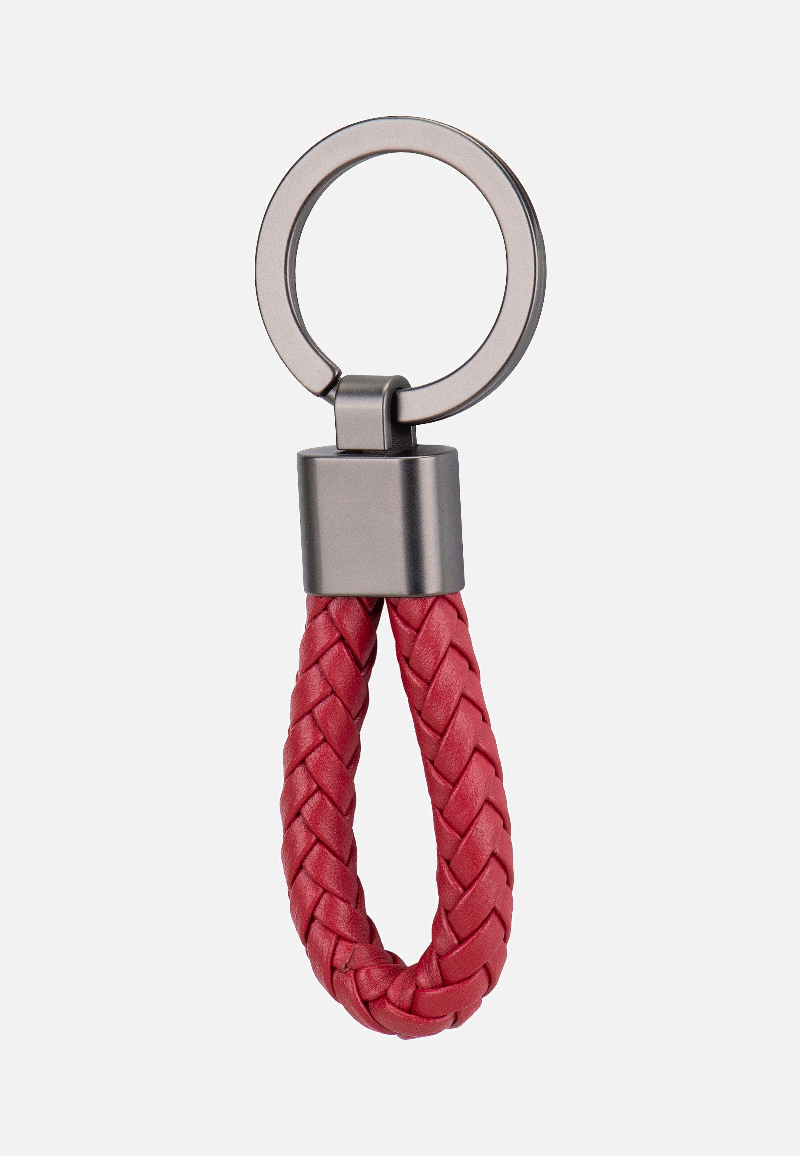 Porsche Design Keyring Leather Cord 28807 Carmine Red Keychain