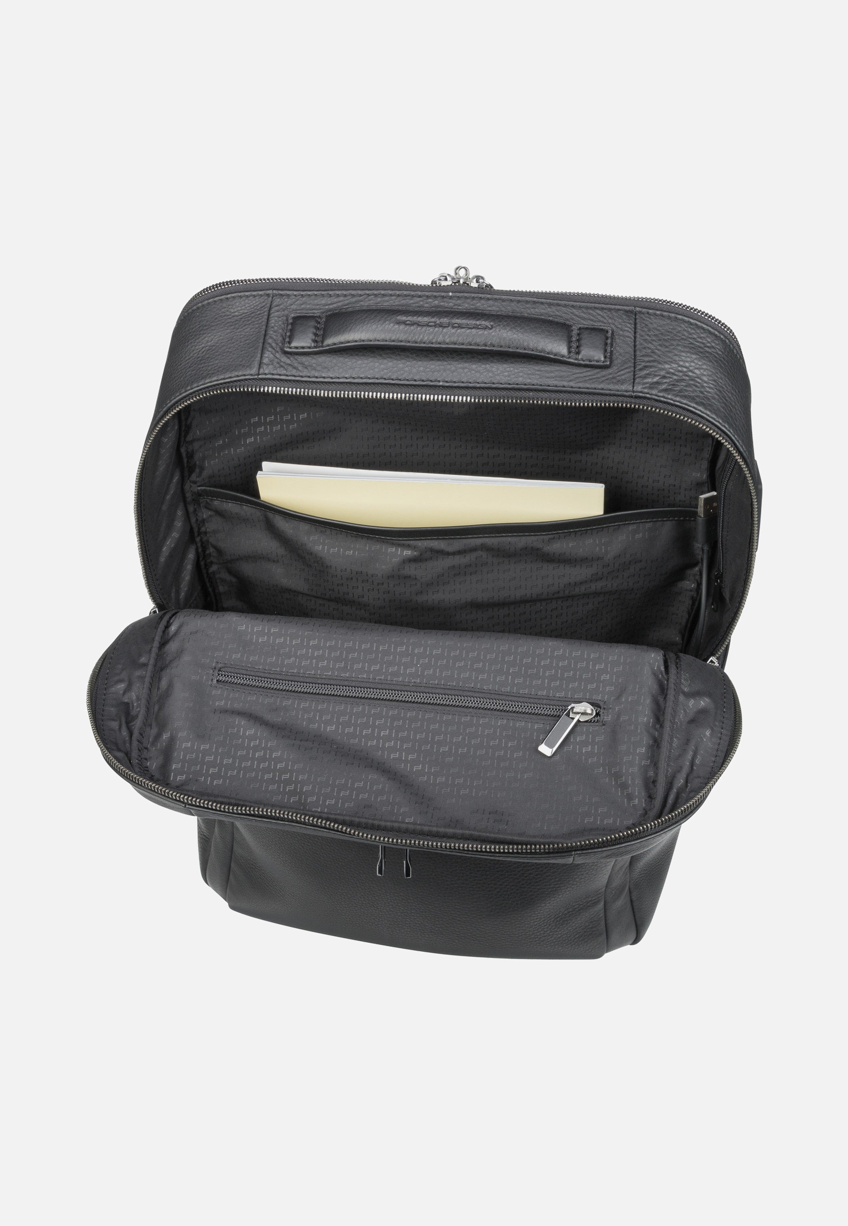 Porsche Design - Roadster Leather L 1602 Black - Backpack | Men-Image