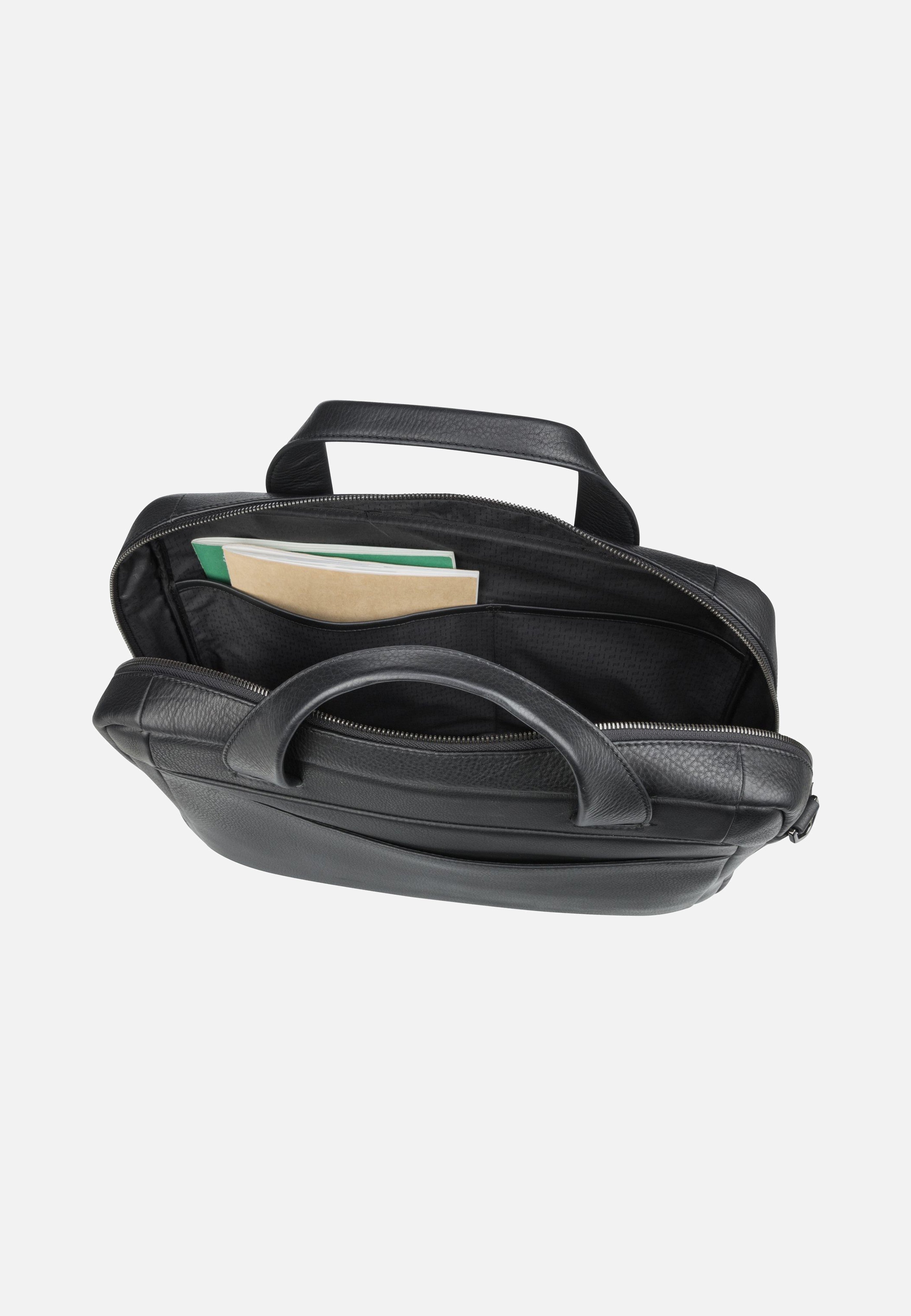 Porsche Design - Roadster Leather S 1500 Black - Briefcase | Men-Image