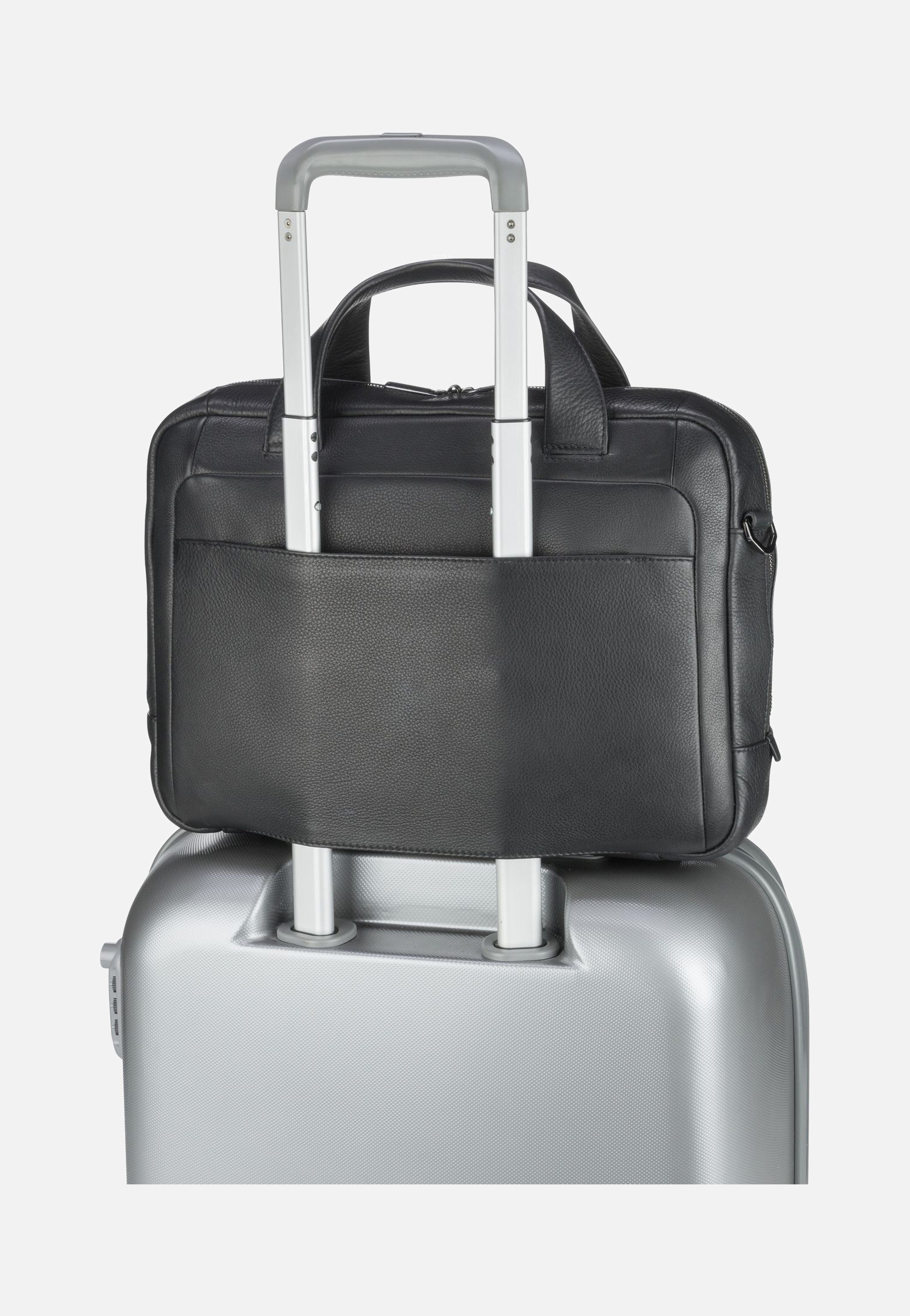Porsche Design - Roadster Leather S 1500 Black - Briefcase | Men-Image