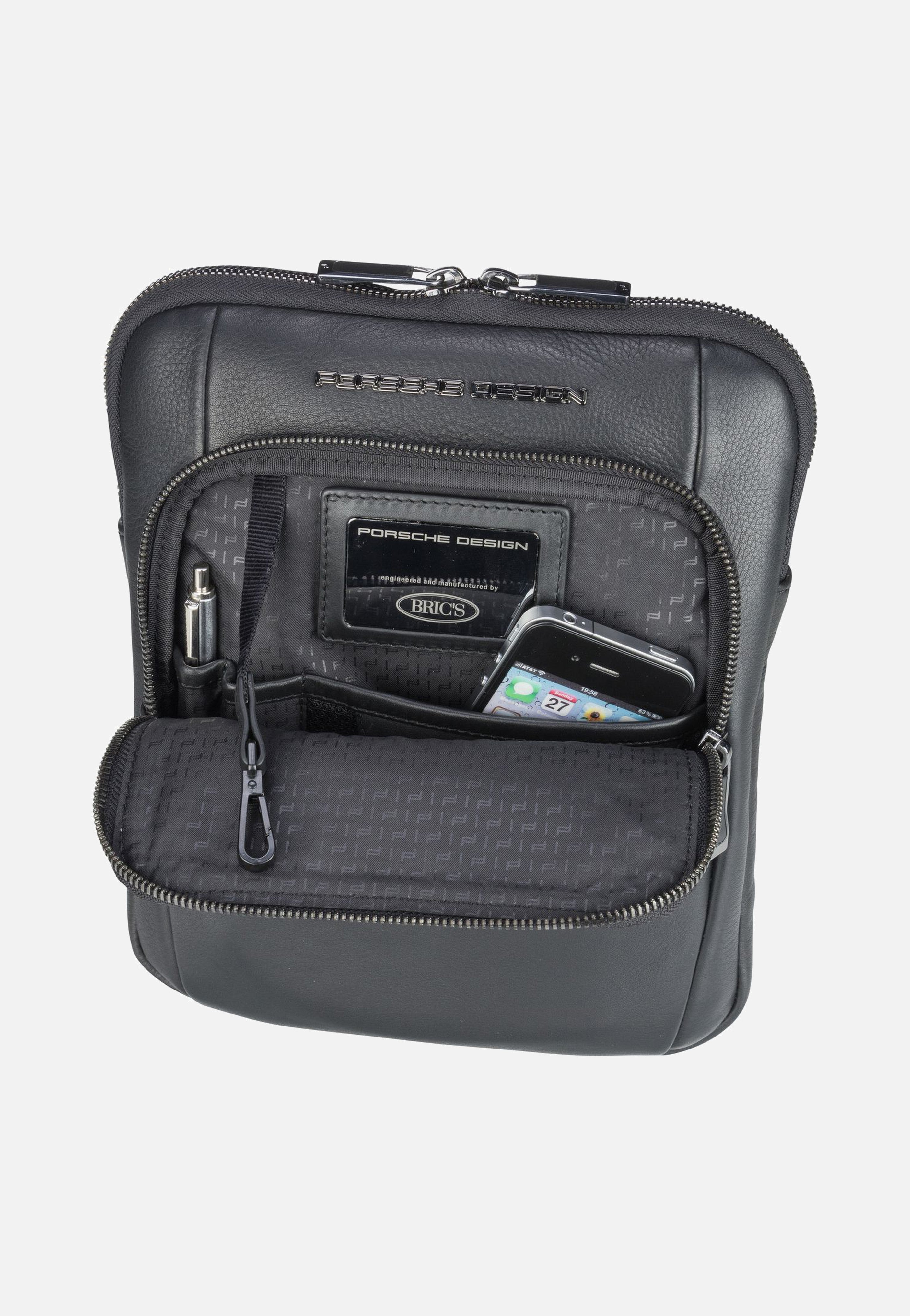 Porsche Design - Roadster Leather S 1511 Black - Crossbody Bag | Men-Image