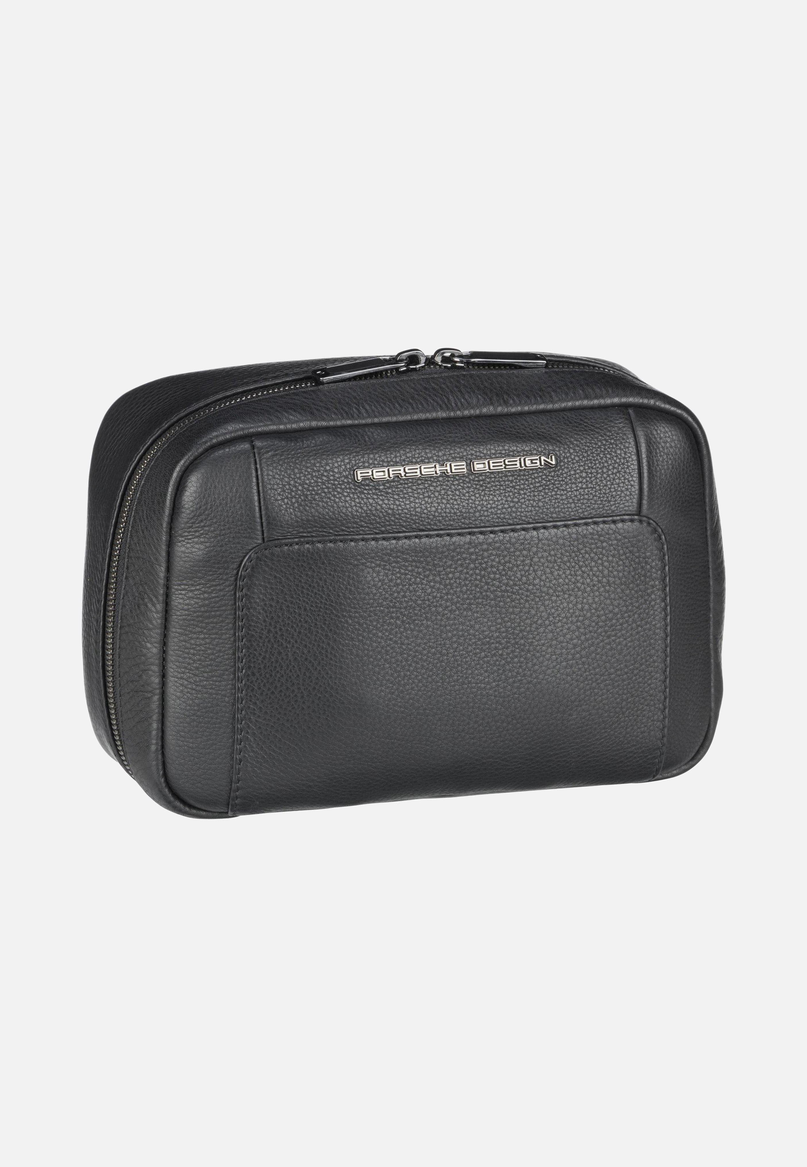 Porsche Design - Roadster Leather Washbag 1010 Black - Toiletry Bag | Men-Image