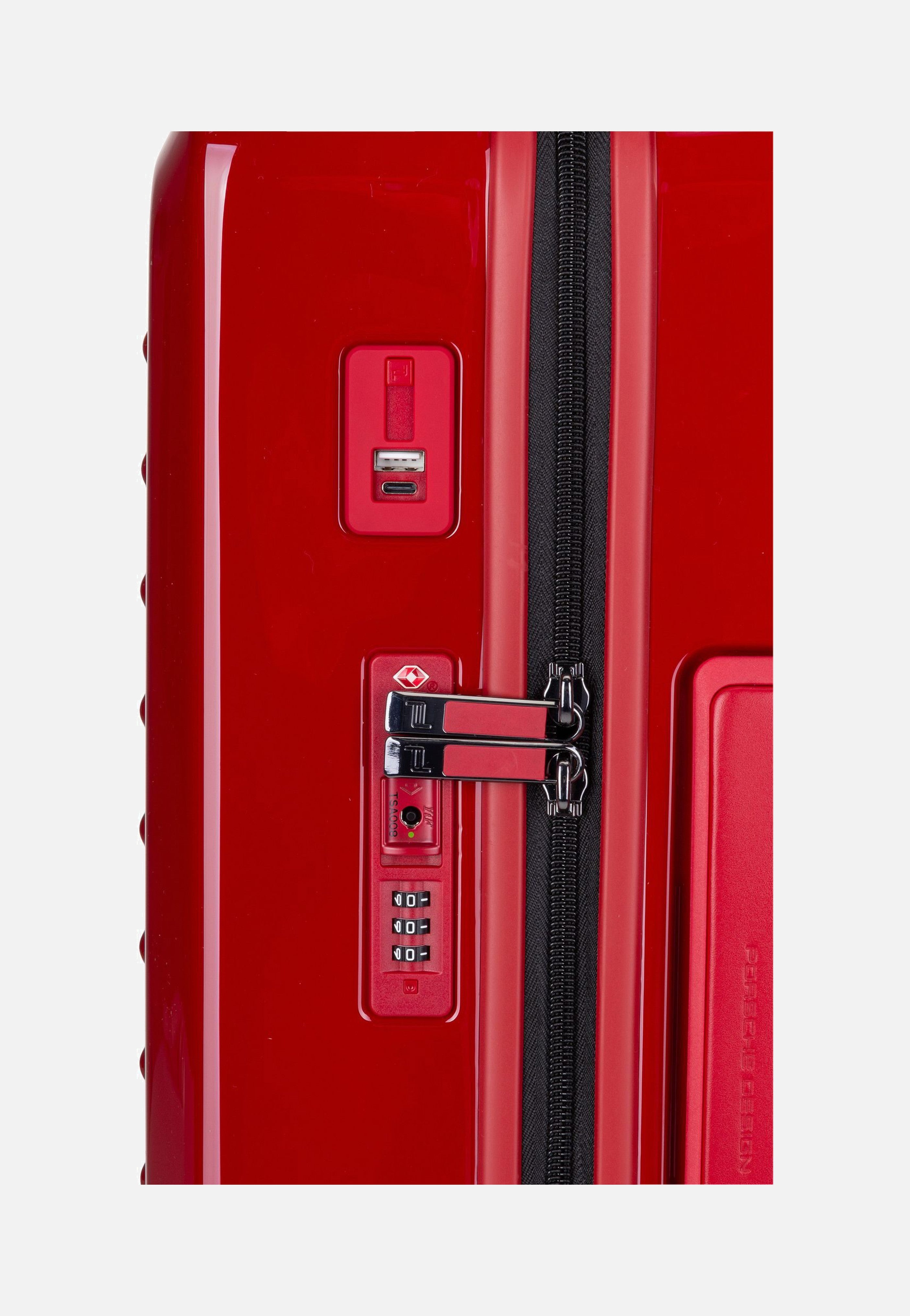 Porsche Design Roadster 4W Trolley S Carmine Red Koffer