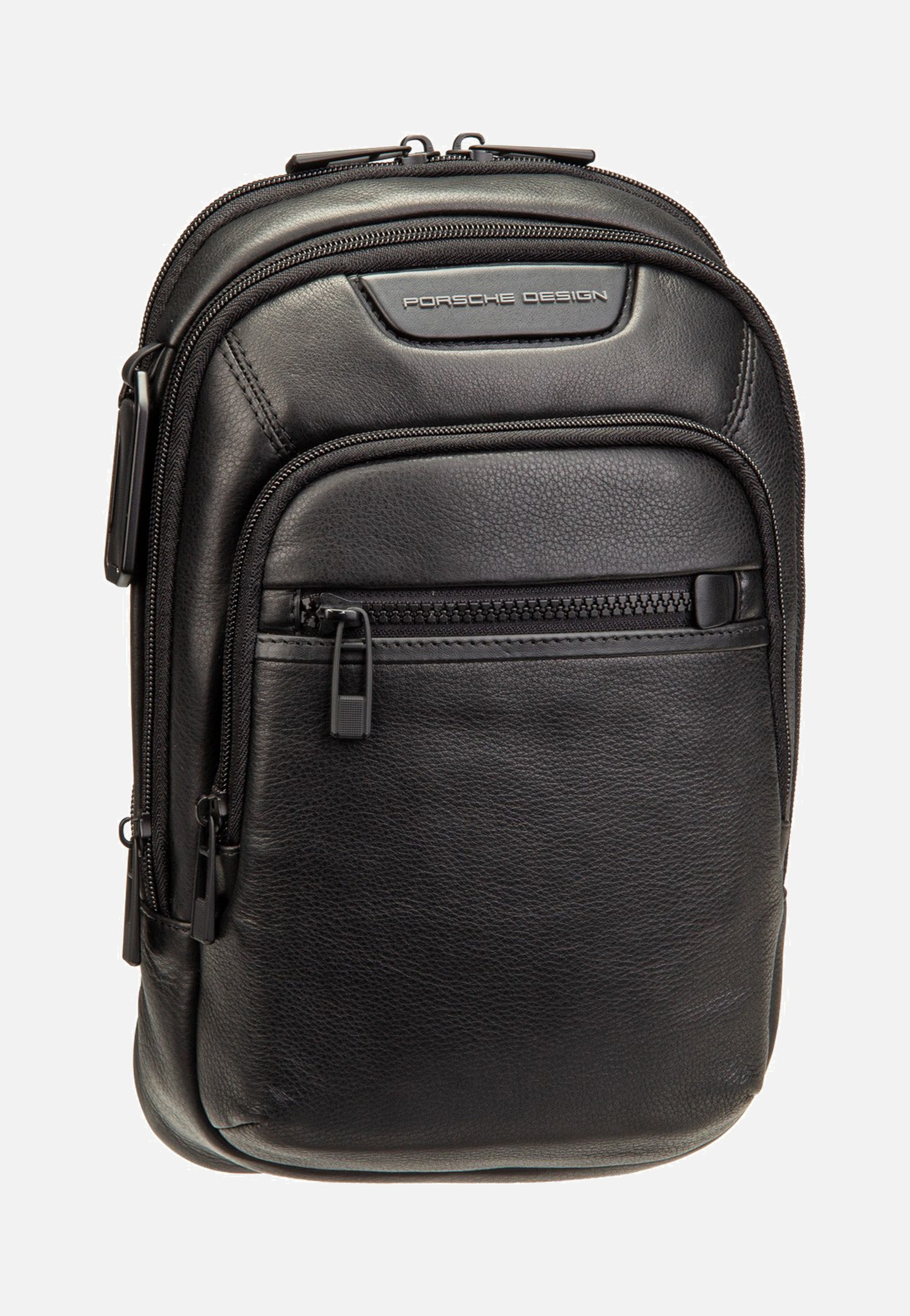 Porsche Design - Roadster Leather Evo Sling Bag Black - Sling Bag | Men-Image