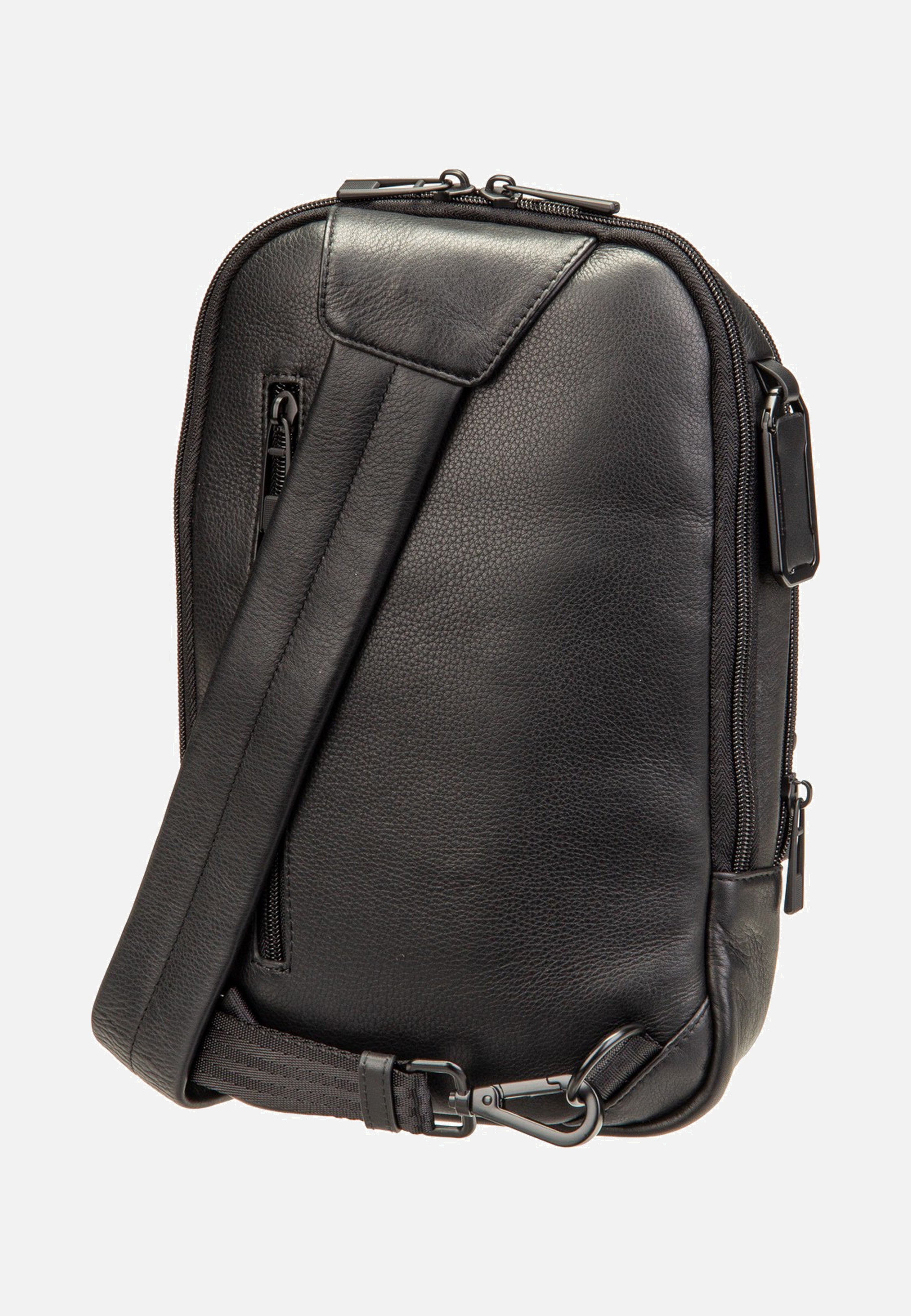 Porsche Design - Roadster Leather Evo Sling Bag Black - Sling Bag | Men-Image
