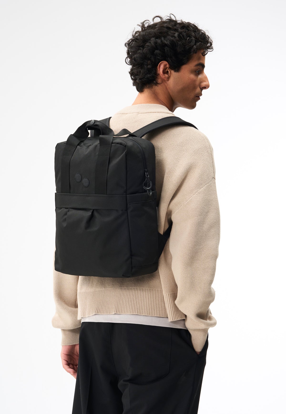 pinqponq Kute Rooted Black Rucksack