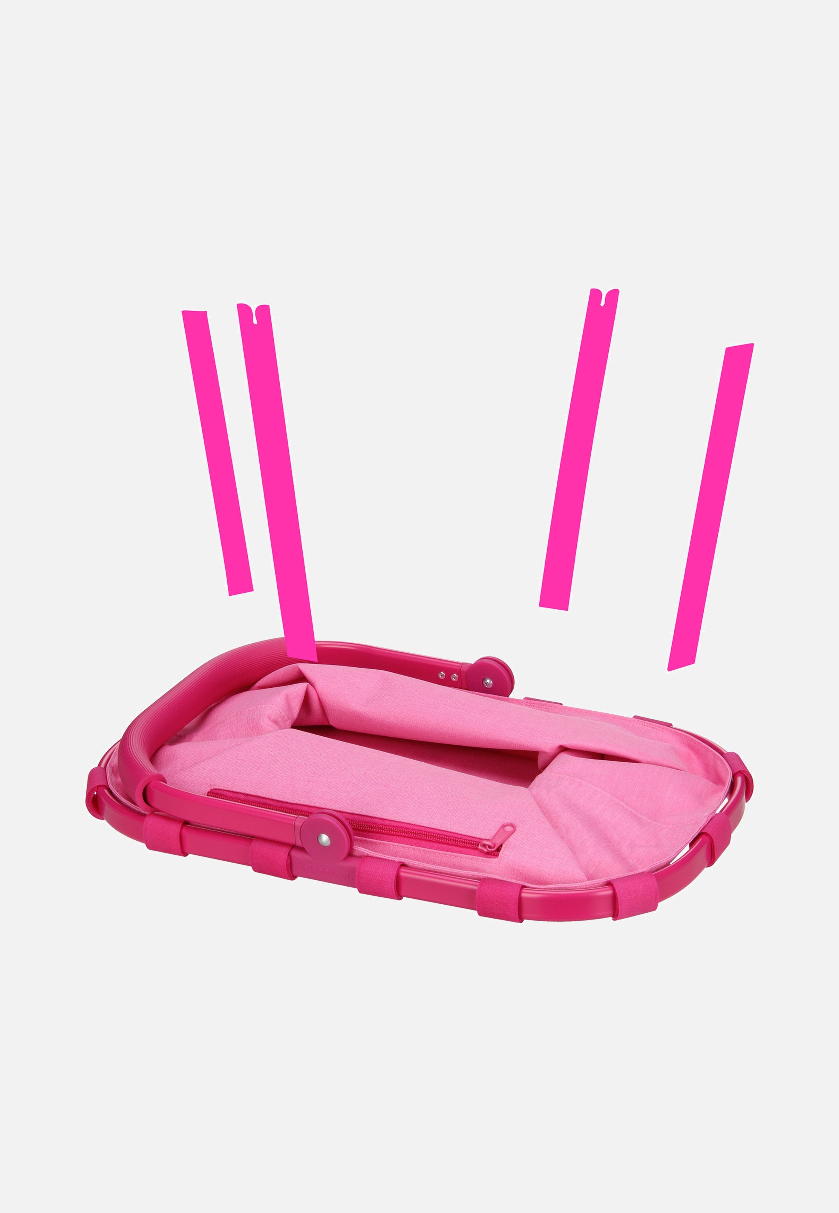 reisenthel - carrybag frame twist Twist Pink - Shopping Basket | Neutral-Image