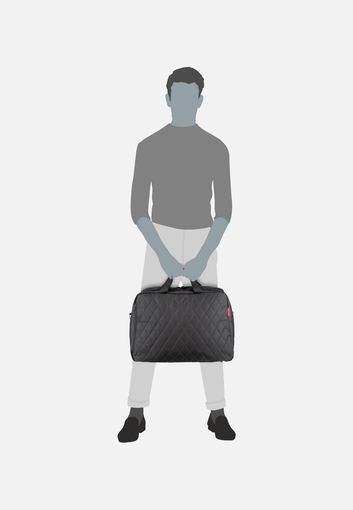 reisenthel Duffelbag M Rhombus Black Weekender