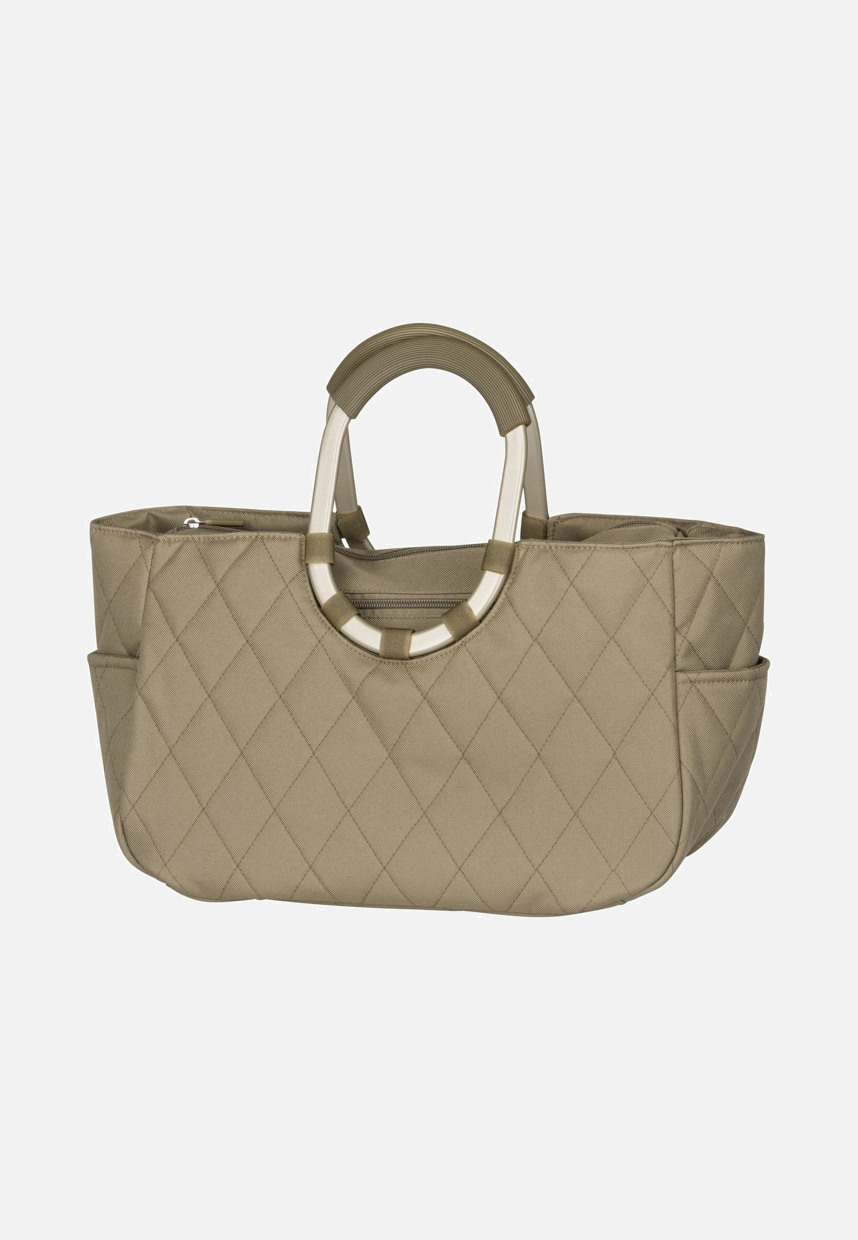 reisenthel - loopshopper M frame Frame Rhombus Olive - Shopping Basket | Neutral-Image