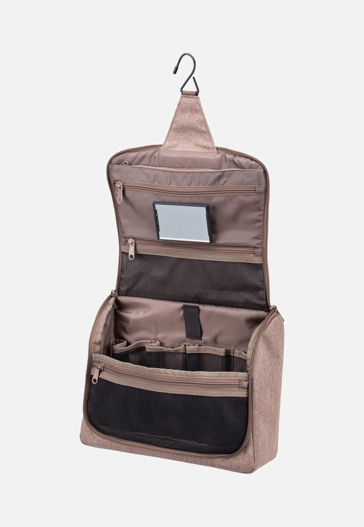 reisenthel Toiletbag XL Herringbone Mokka Cosmetic Case