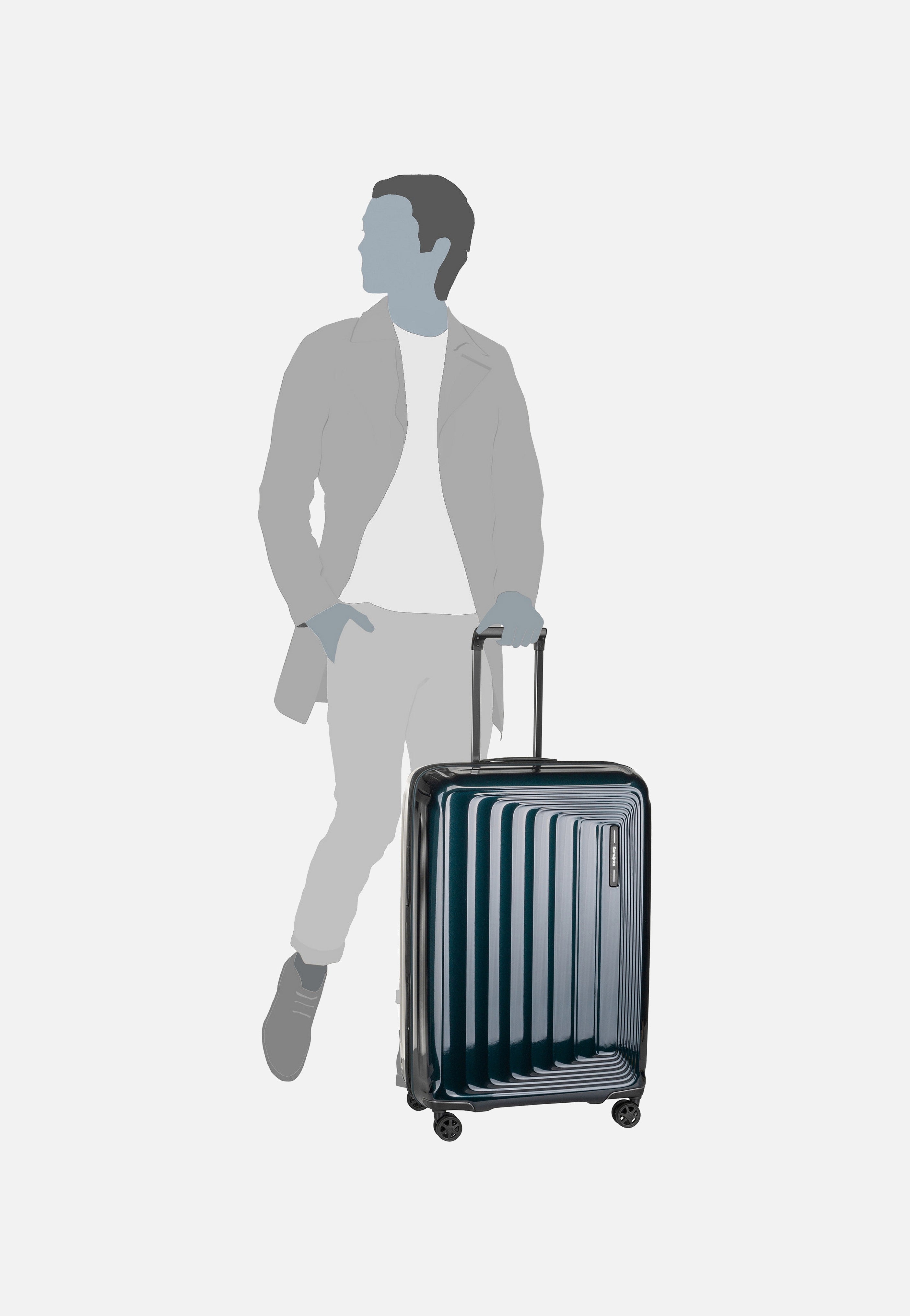 Samsonite Nuon Spinner 75 EXP Metallic Dark Blue Koffer