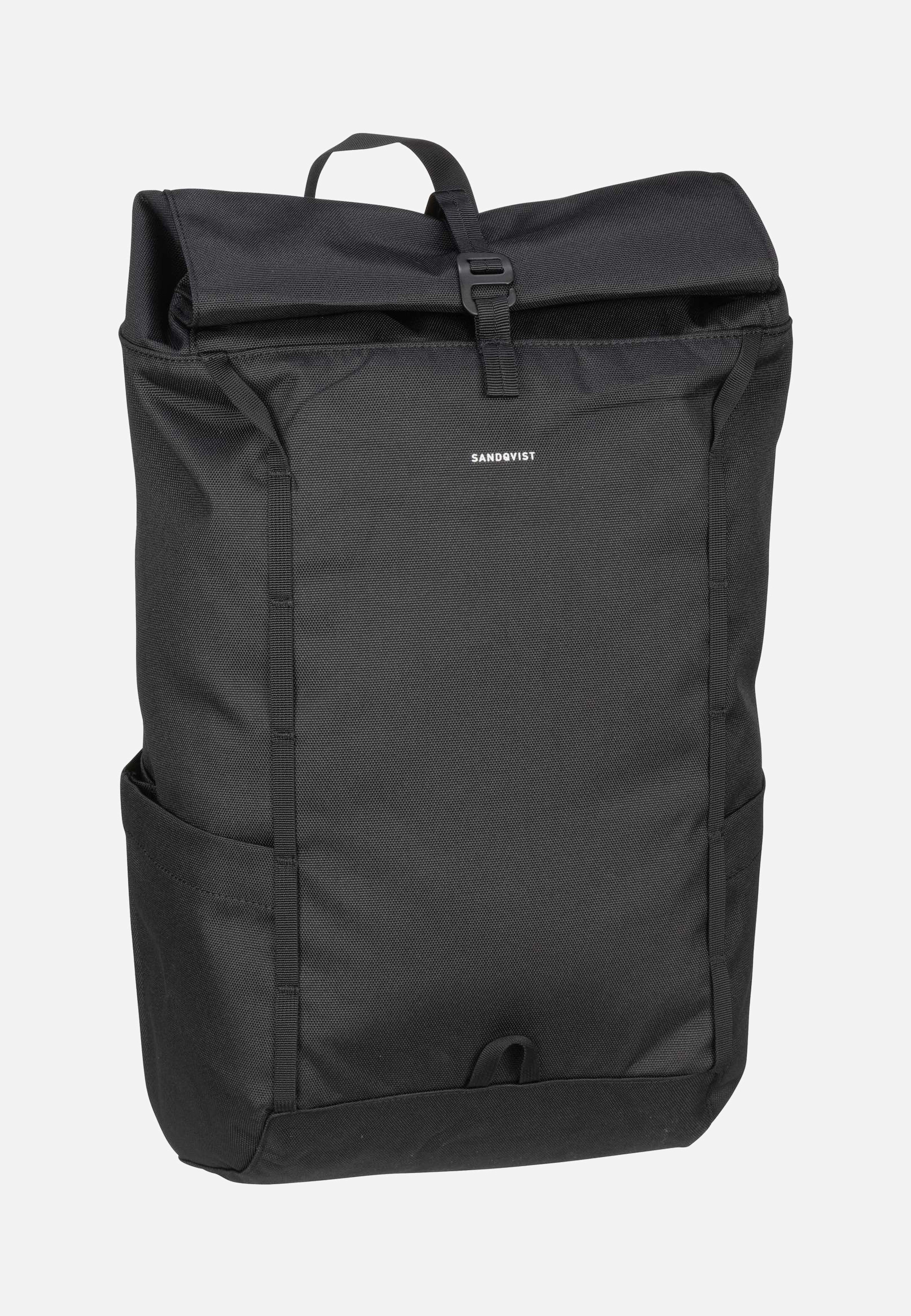 Sandqvist - Arvid Black - Rolltop Backpack | Neutral-Image