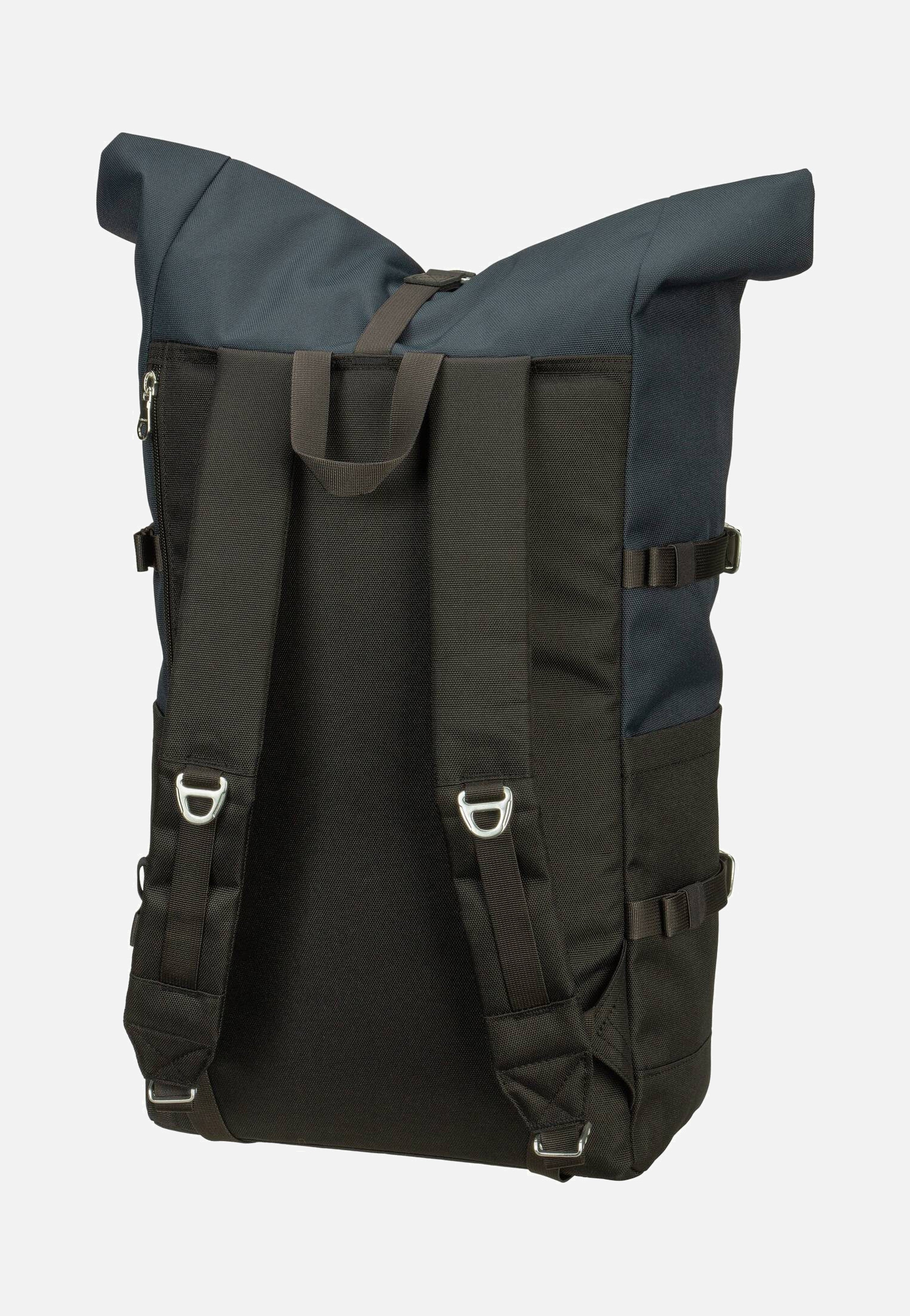 Sandqvist - Icon BP L Multi Black/Navy - Rolltop Backpack | Neutral-Image