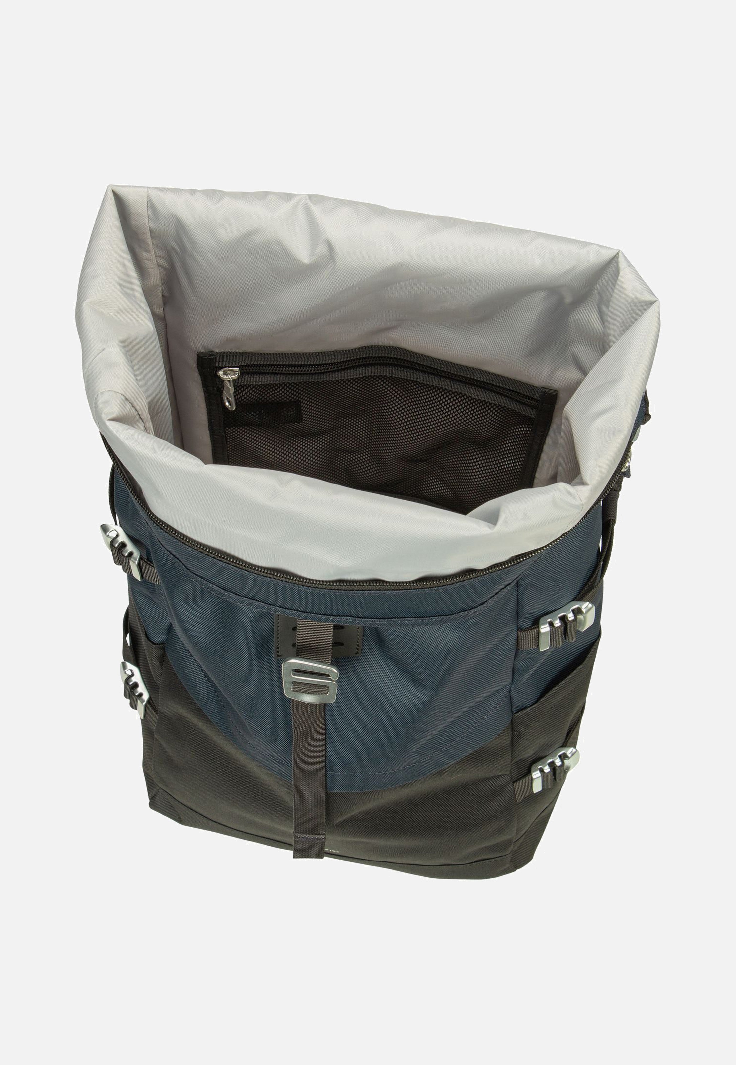Sandqvist - Icon BP L Multi Black/Navy - Rolltop Backpack | Neutral-Image