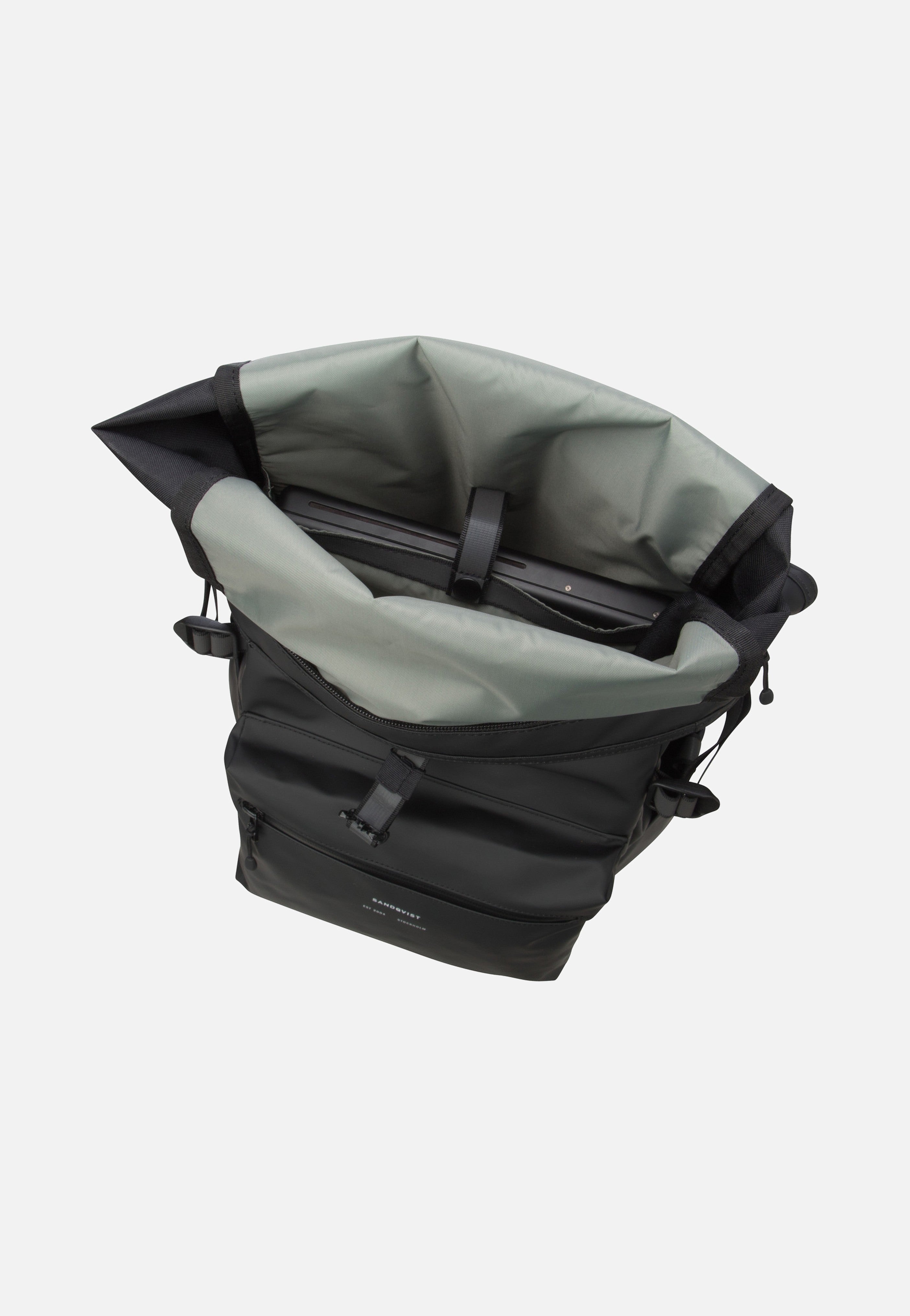 Sandqvist - Ruben 2.0 Black - Rolltop Backpack | Neutral-Image