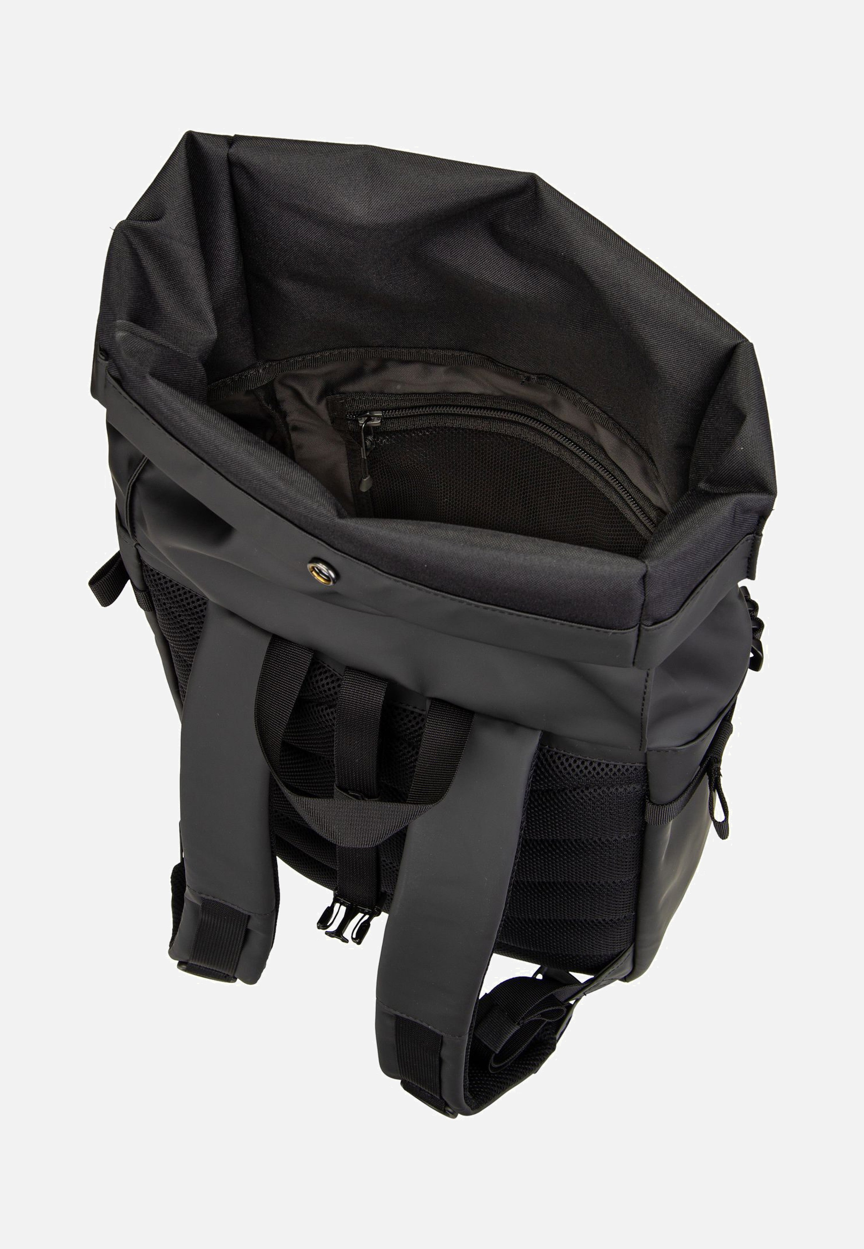 Sandqvist - Stream Slim Rolltop M Black - Backpack | Neutral-Image