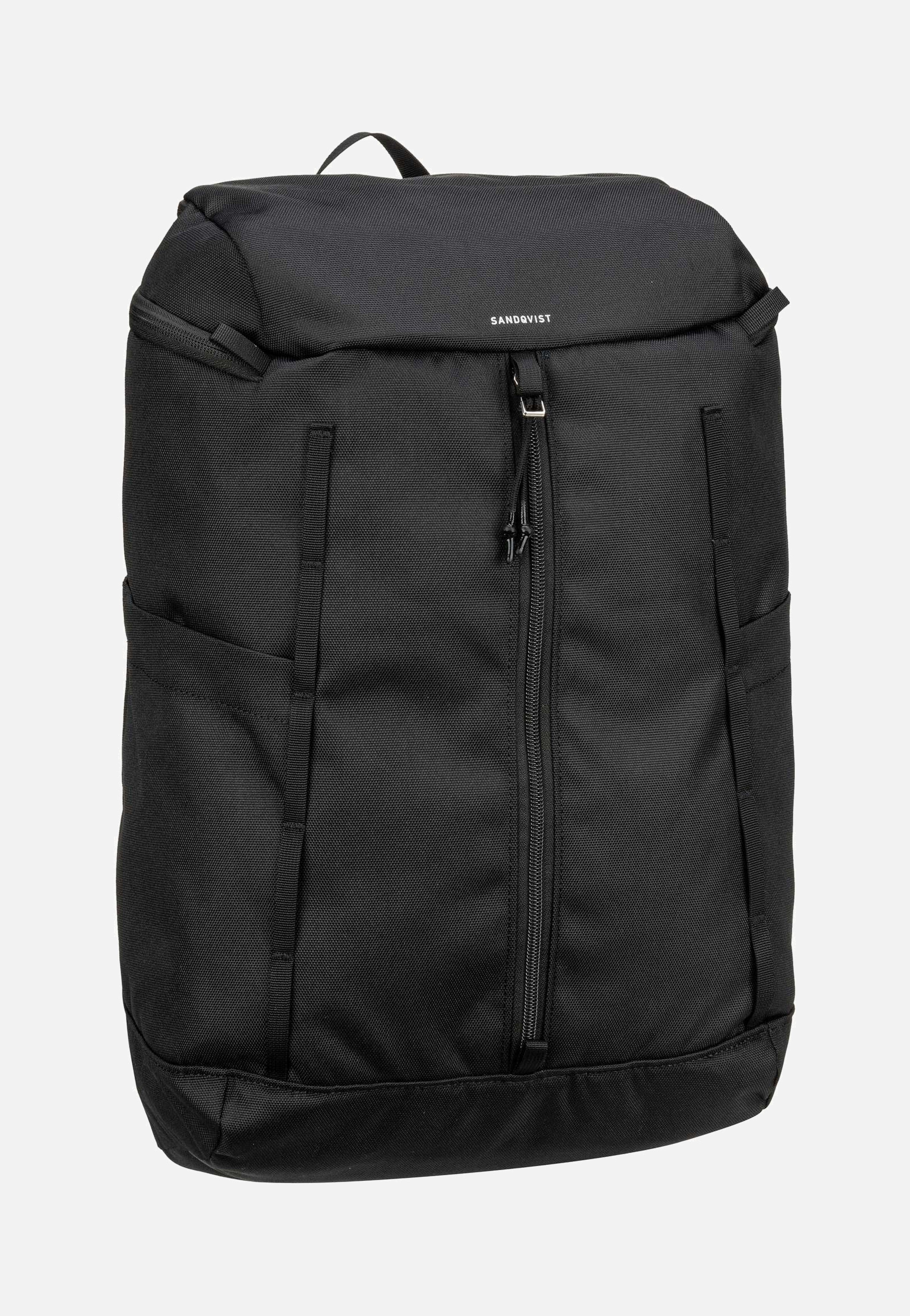 Sandqvist - Sune Black/Black Webbing - Backpack | Neutral-Image