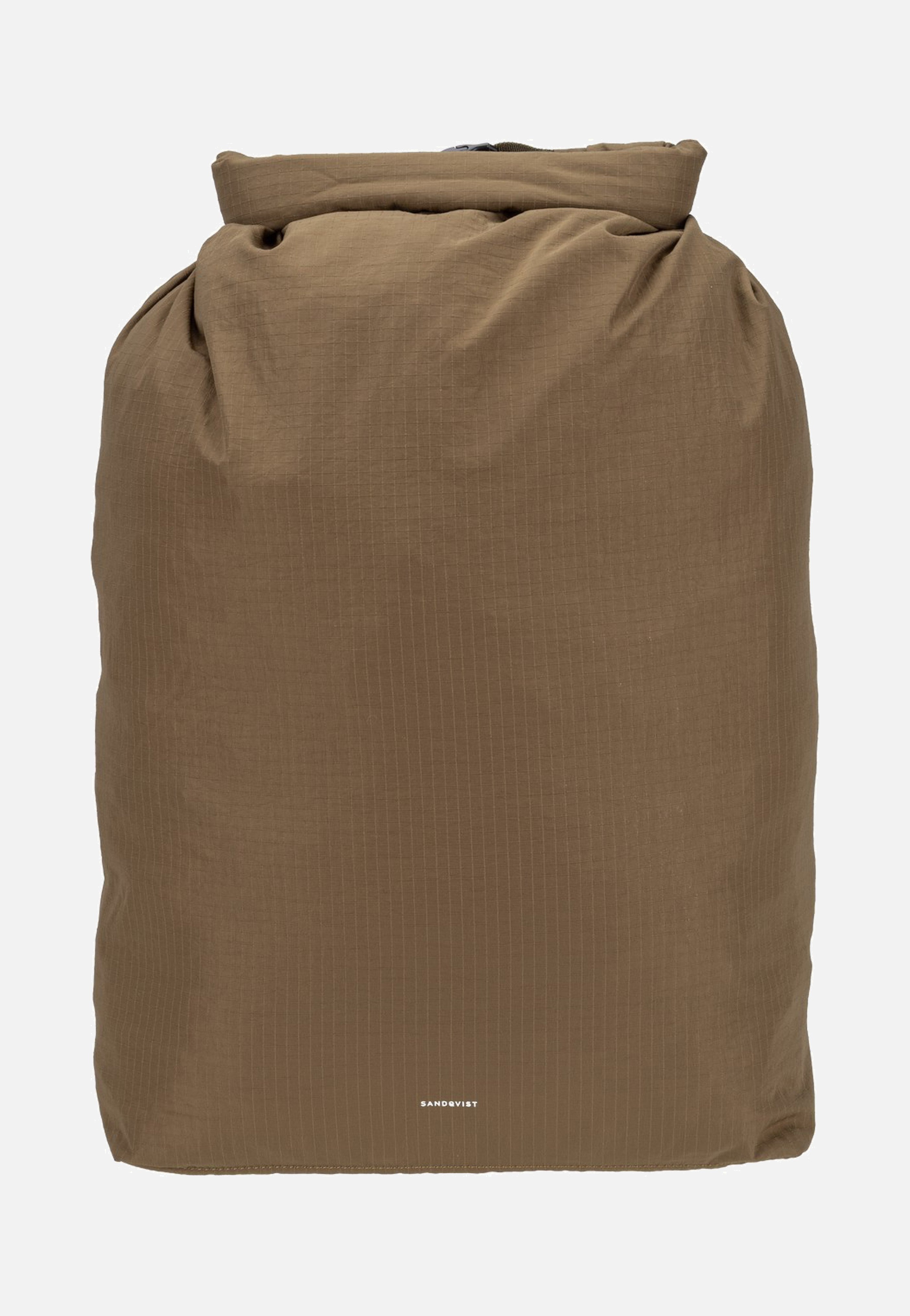 Sandqvist Grid Rolltop 14" Olive Rolltop Rucksack