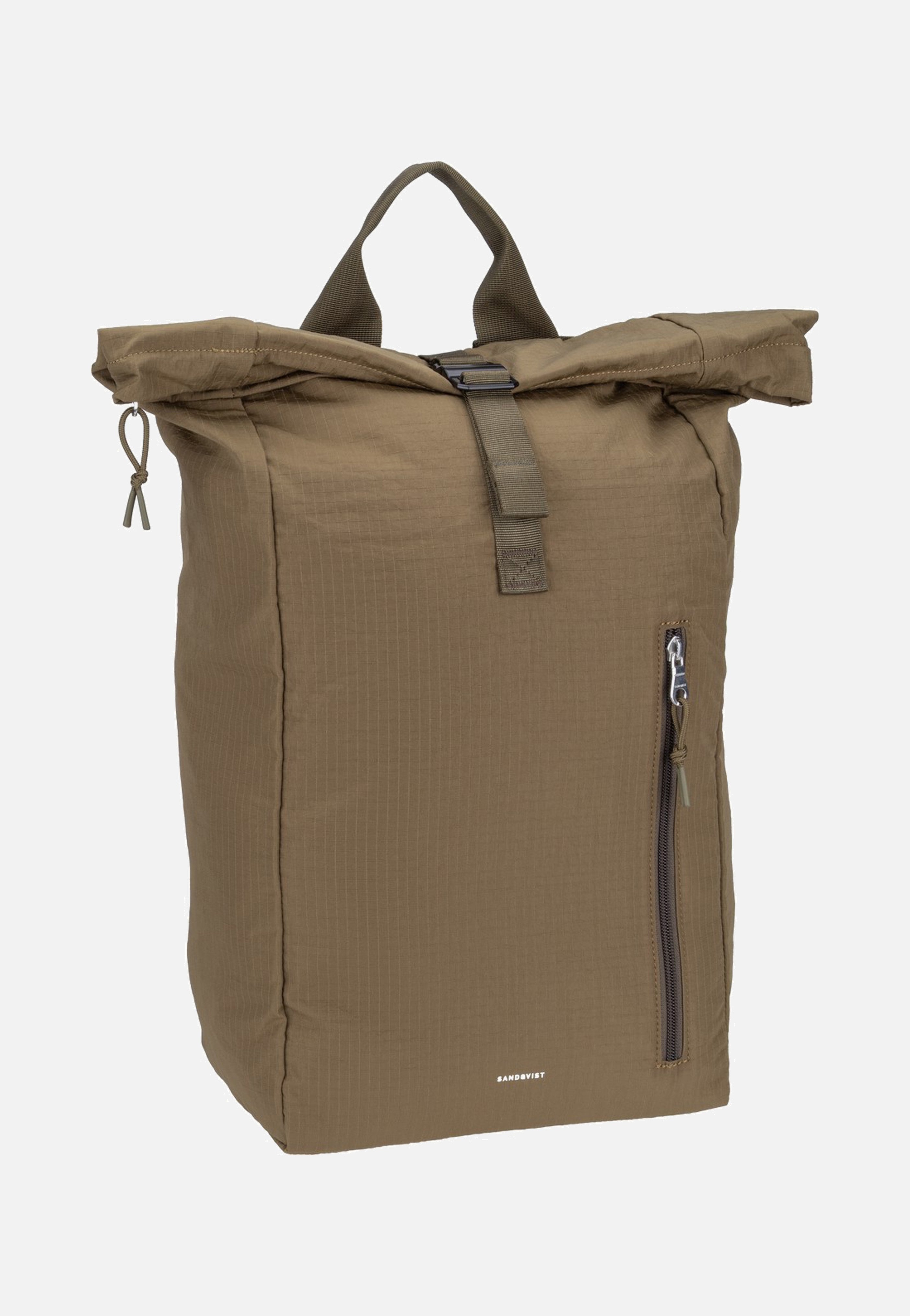 Sandqvist Grid Rolltop 16' Olive Rolltop Rucksack