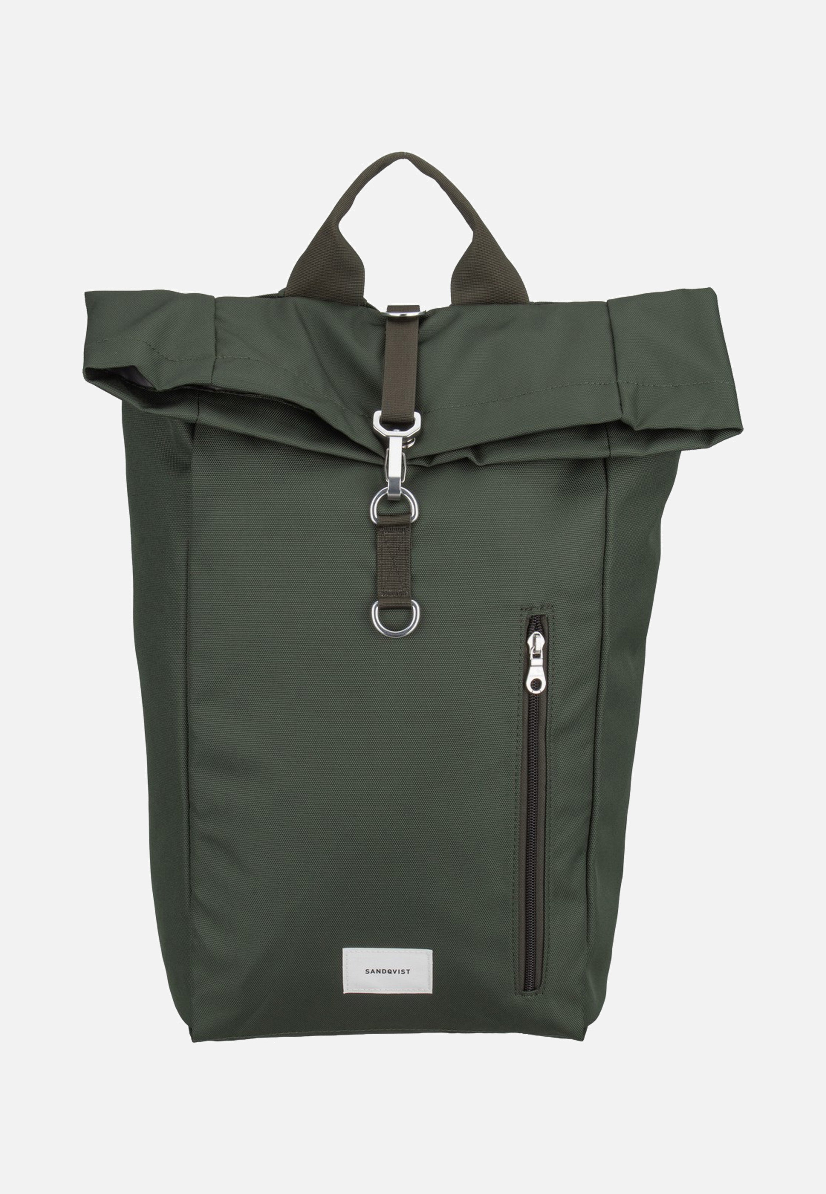 Sandqvist - Ground L Dawn Green - Rolltop Backpack | Neutral-Image