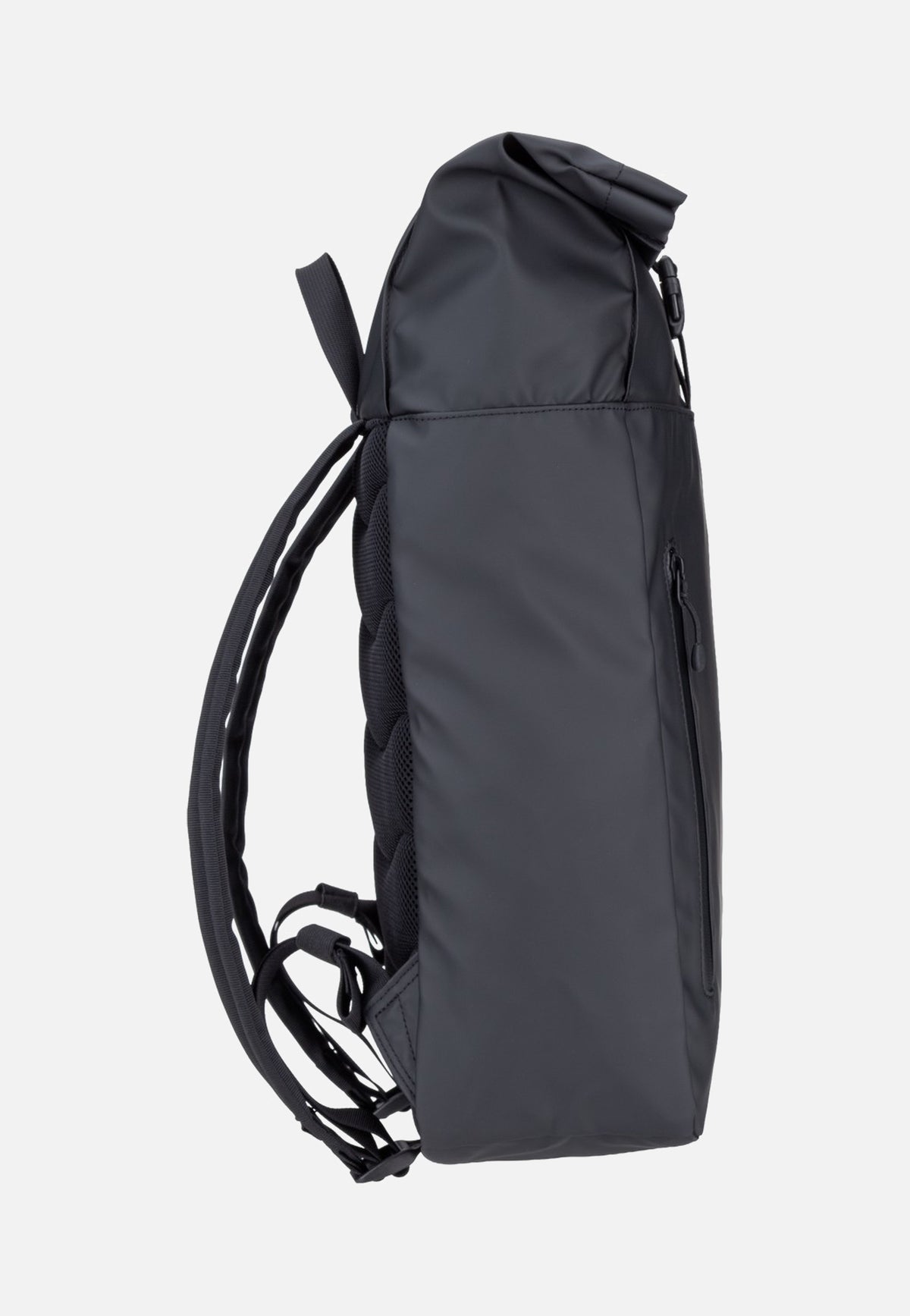 Sandqvist Stream Rolltop 14' Black Rolltop Rucksack