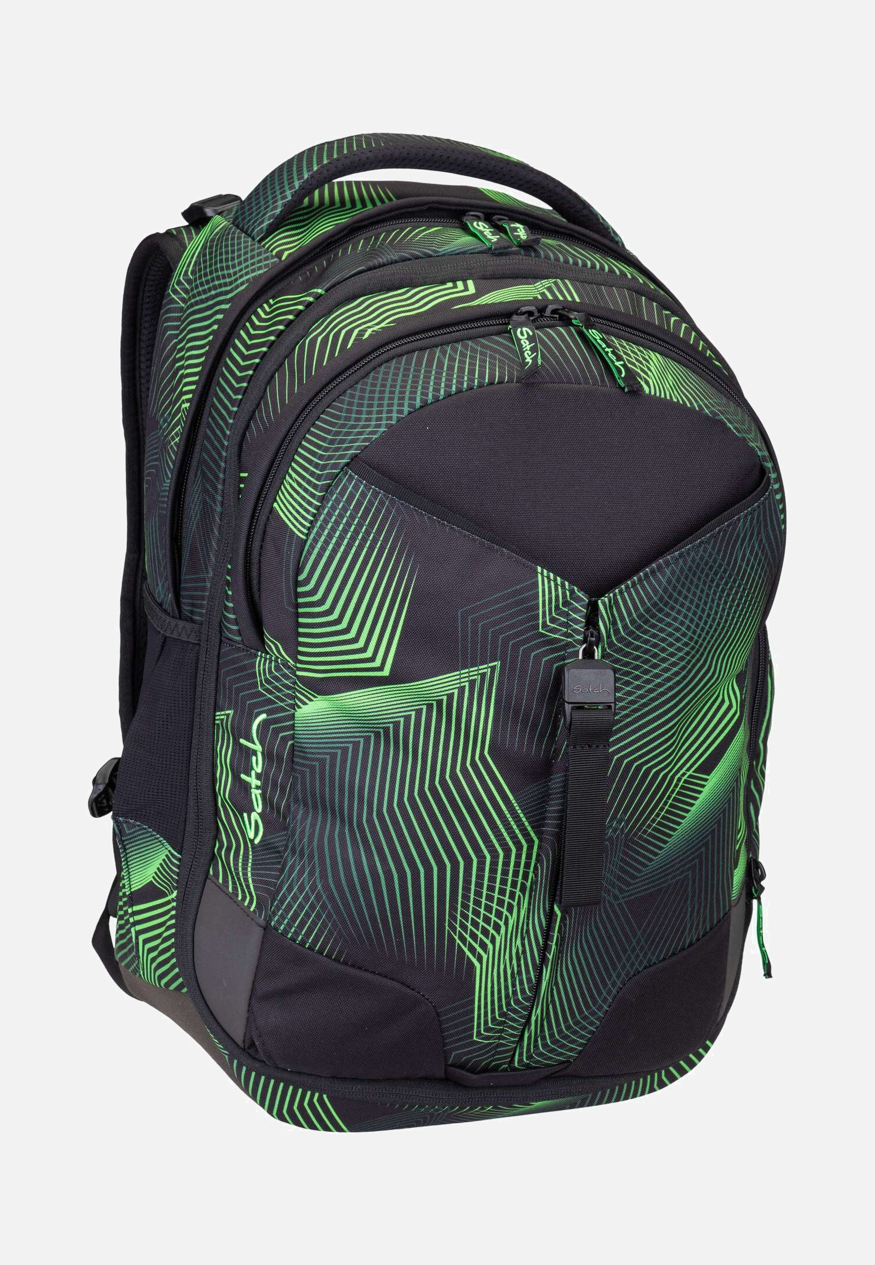 satch satch Match Seismic Green School Bag