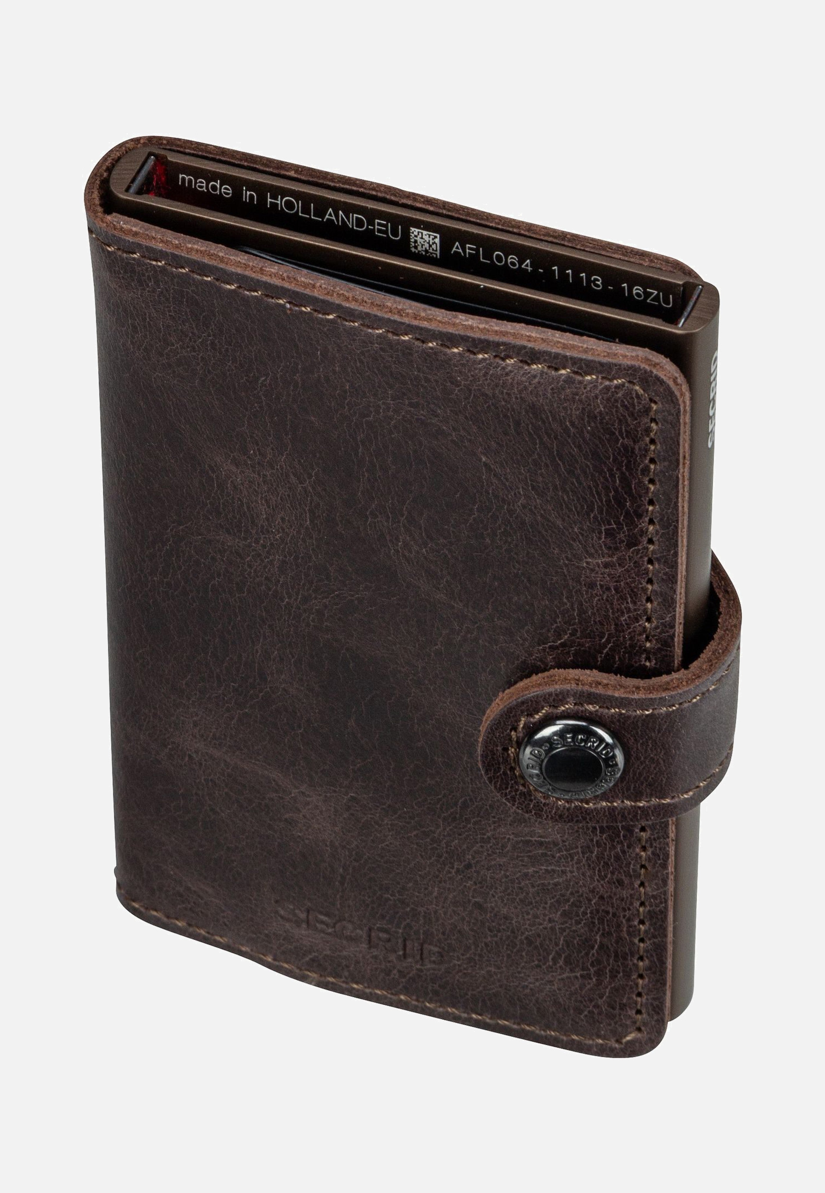 Secrid Miniwallet Vintage Chocolate Portemonnaie