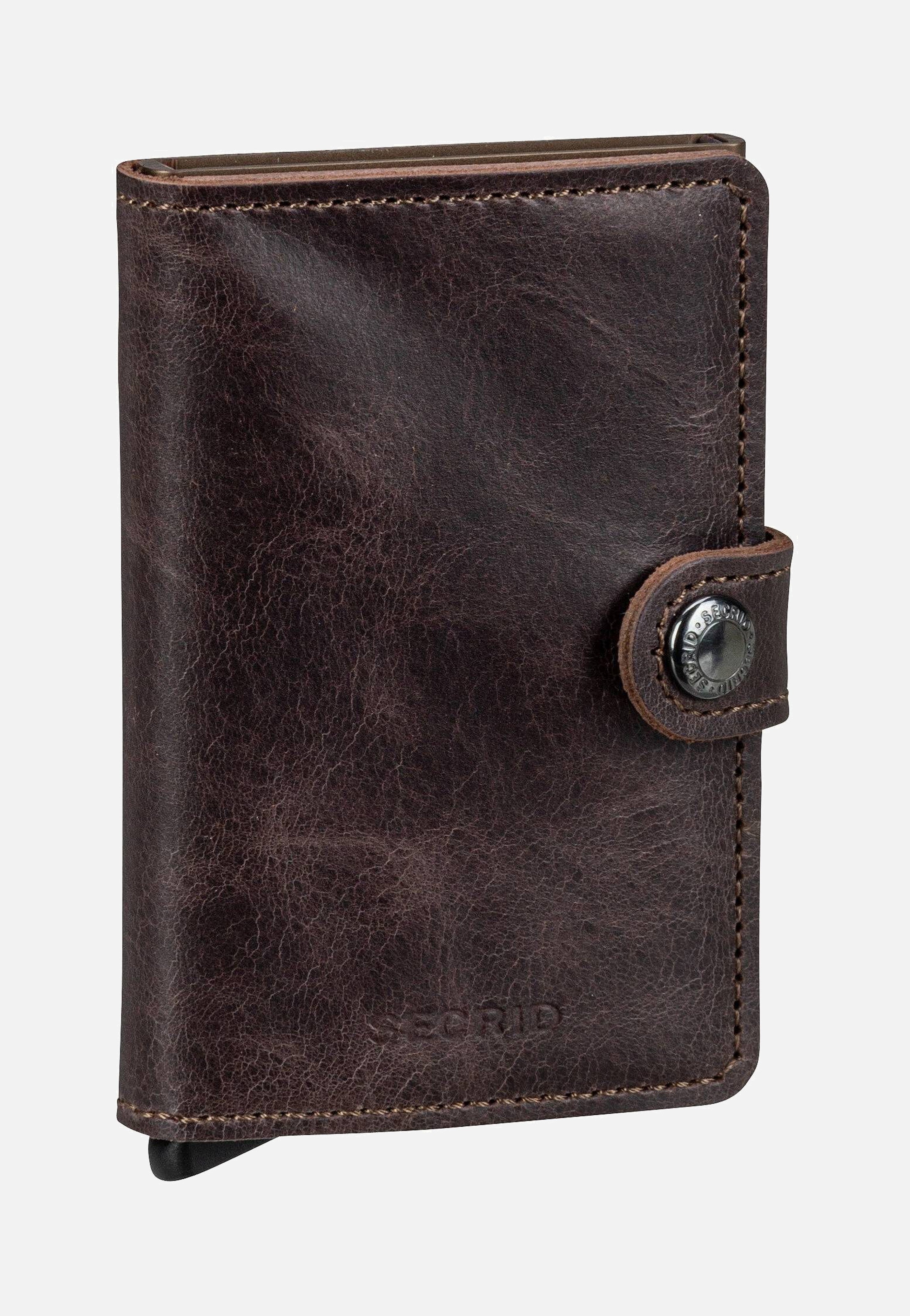 Secrid Miniwallet Vintage Chocolate Portemonnaie