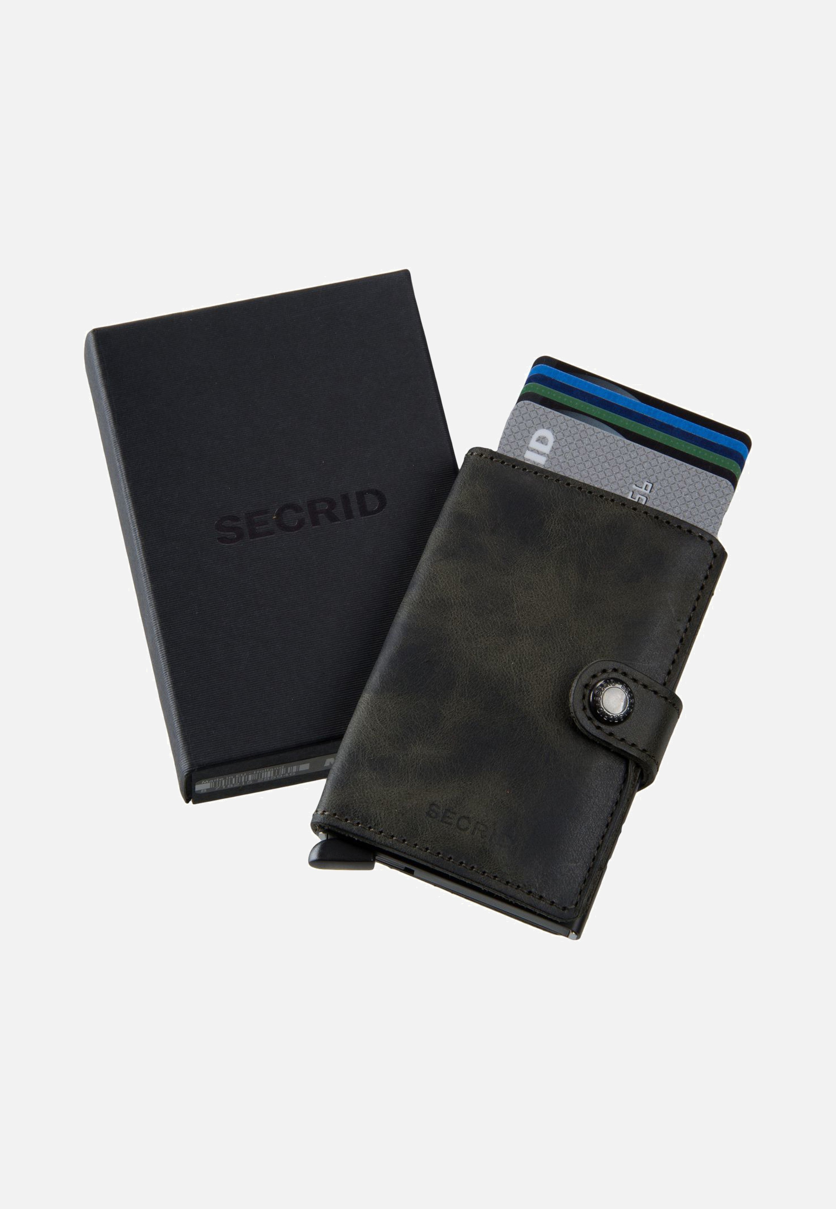 Secrid Miniwallet Vintage Olive-Black Portemonnaie