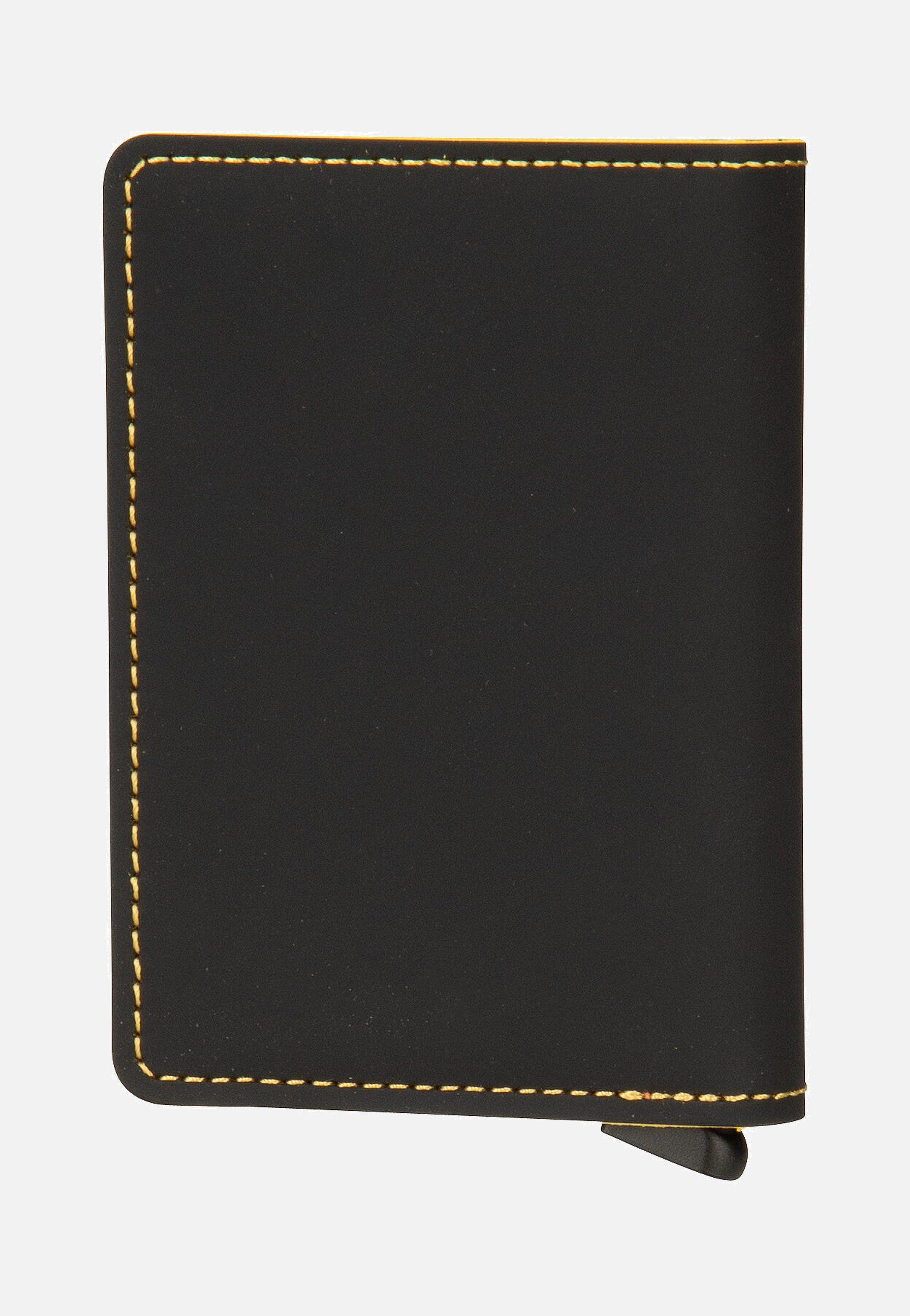 Secrid Slimwallet Matte Black-Ochre Portemonnaie