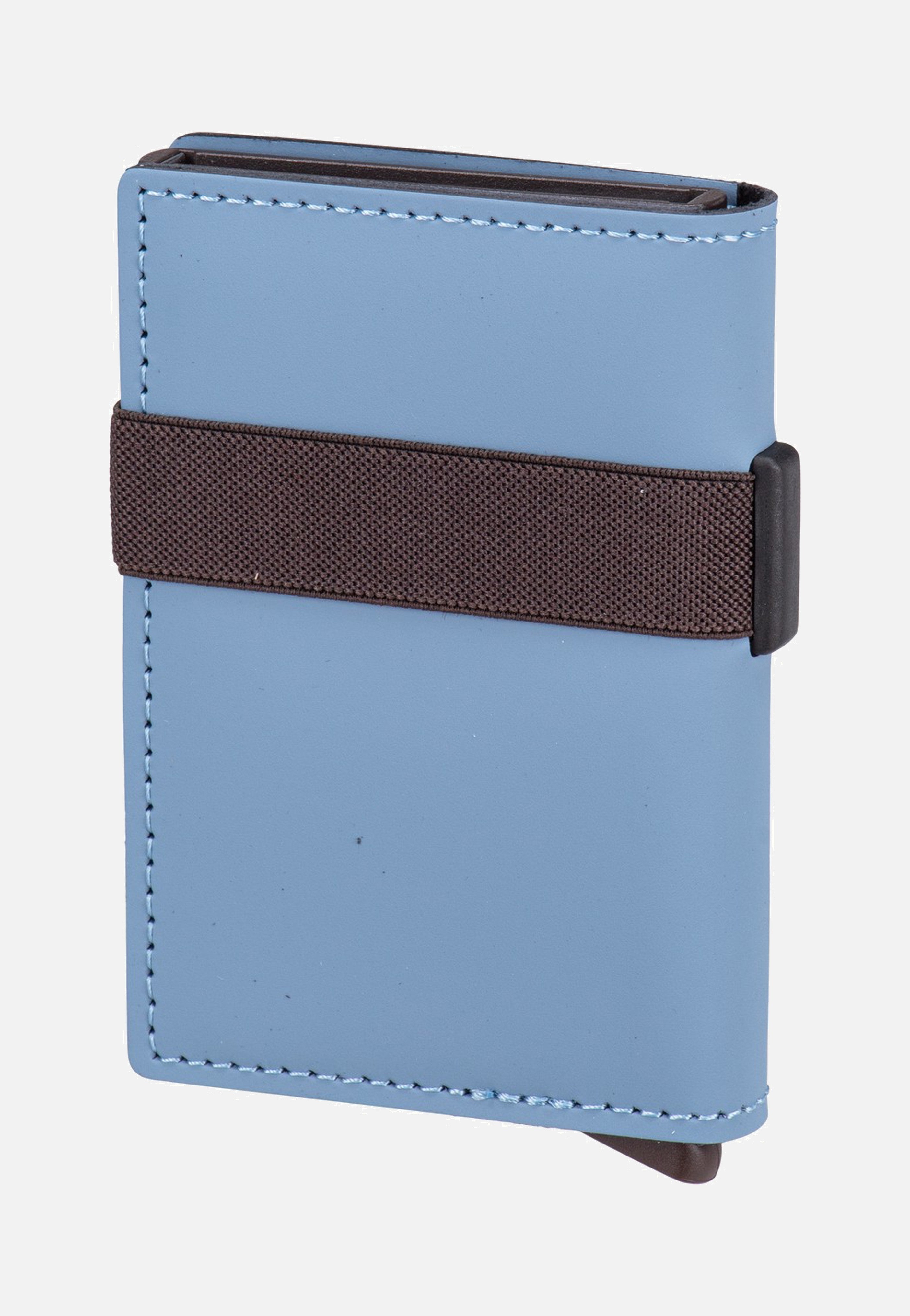Secrid Bandwallet Matte Steel Blue-Brown Portemonnaie