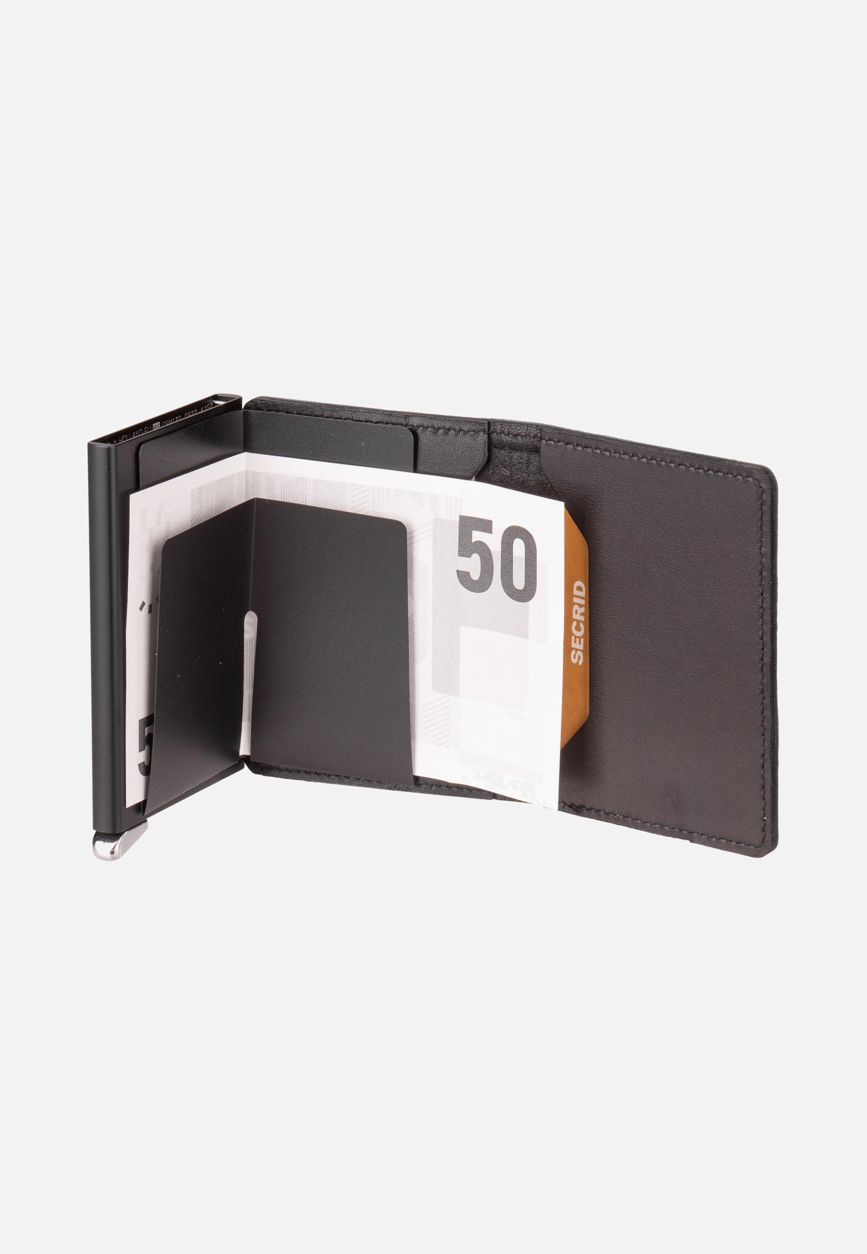 Secrid Slimwallet Emboss Lines Black+ Portemonnaie