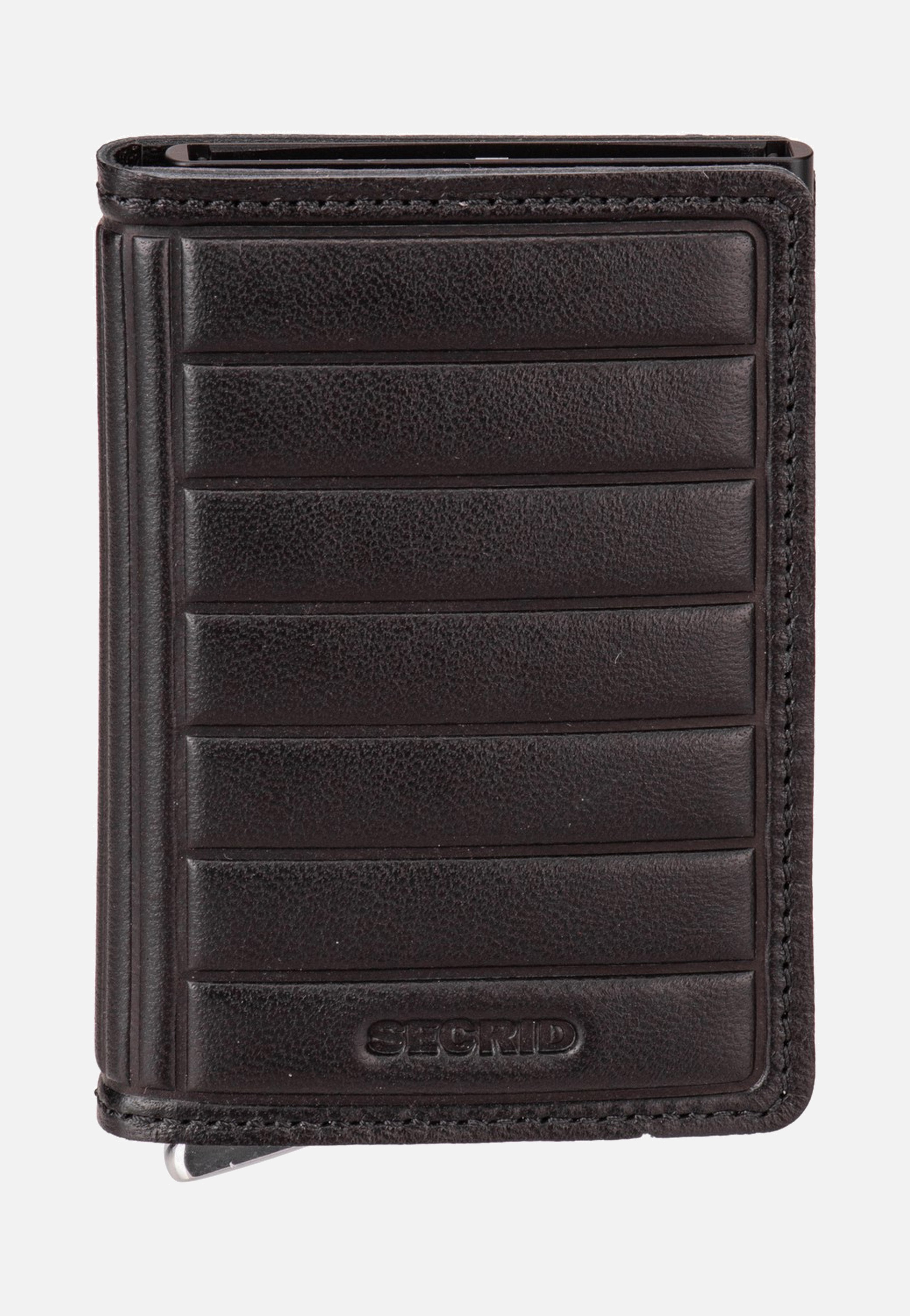 Secrid Slimwallet Emboss Lines Black+ Portemonnaie